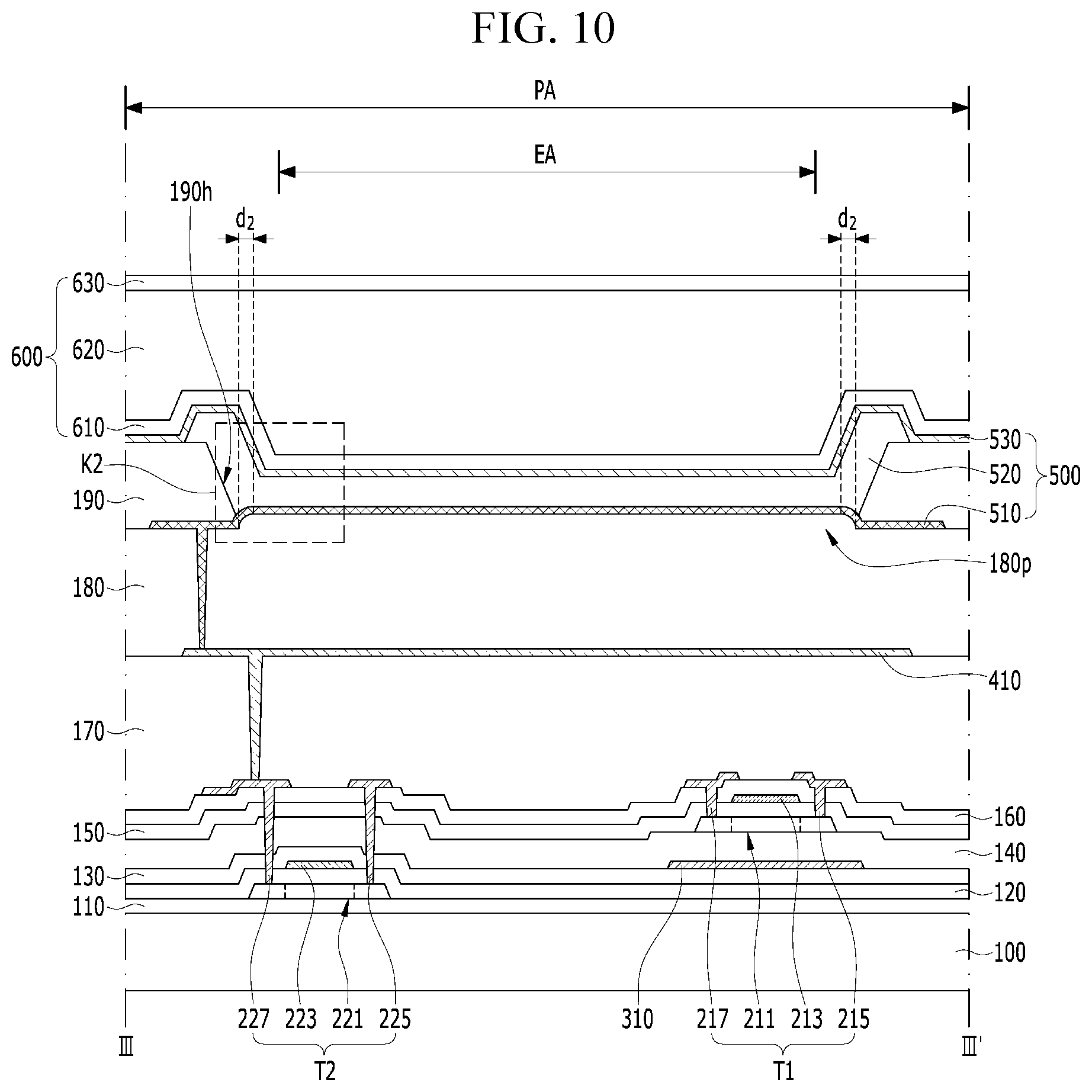 Patent US12622102 Figure 9 – Display device