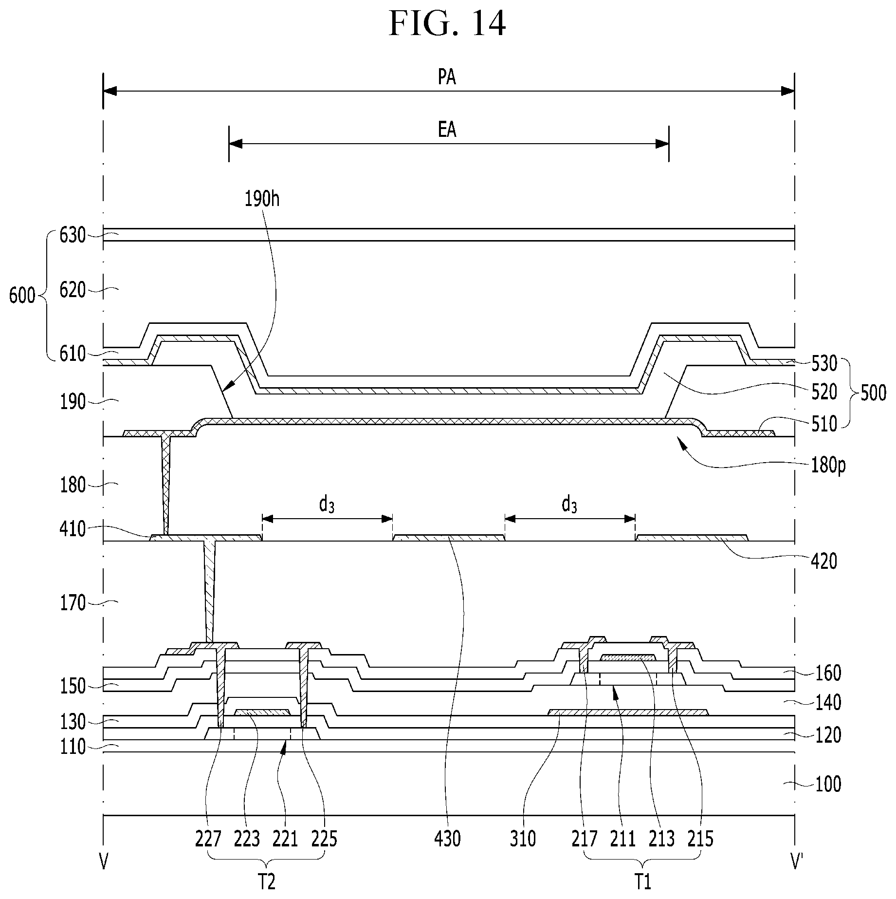 Patent US12622102 Figure 13 – Display device