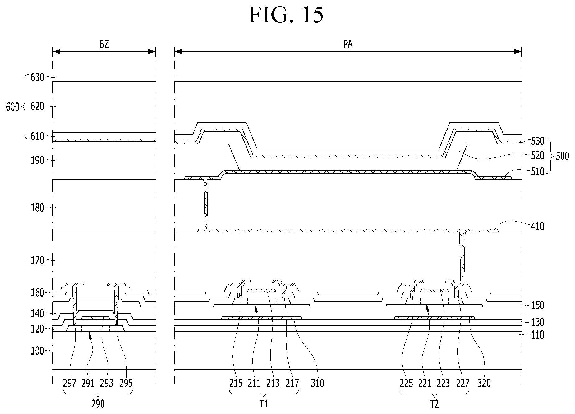 Patent US12622102 Figure 14 – Display device