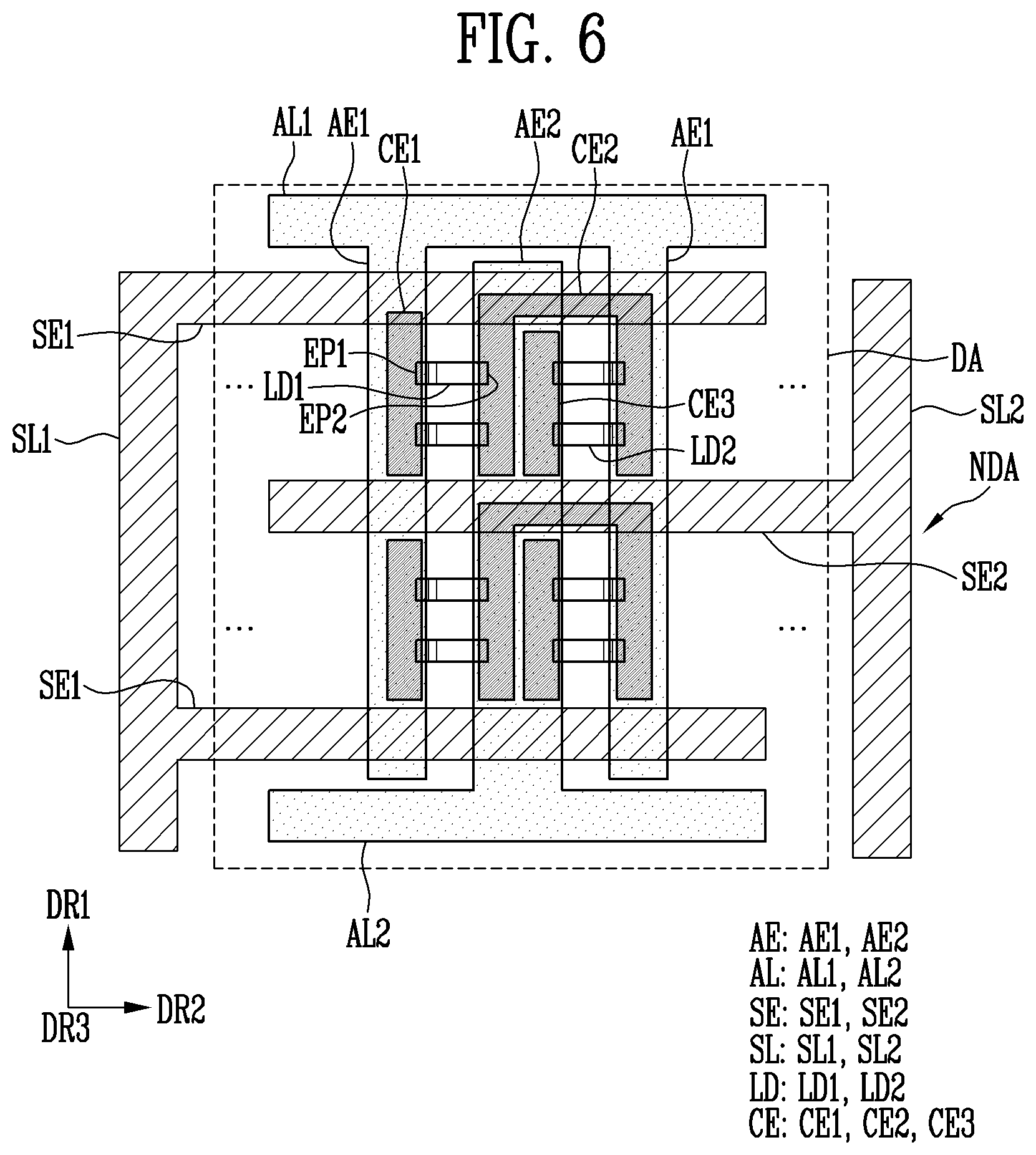 Patent US12622103 Figure 5 – Display device and method of manufacturing the display device