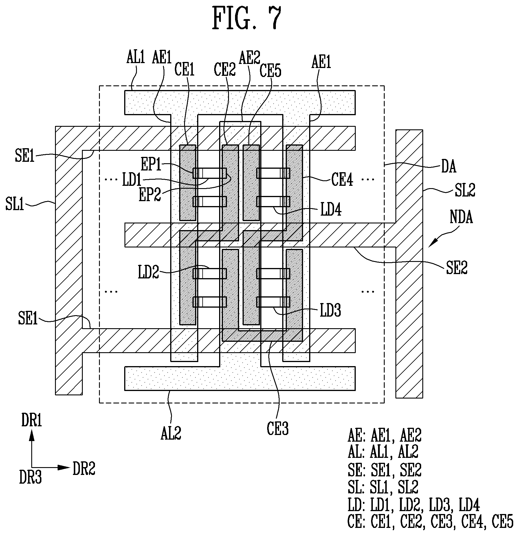 Patent US12622103 Figure 6 – Display device and method of manufacturing the display device