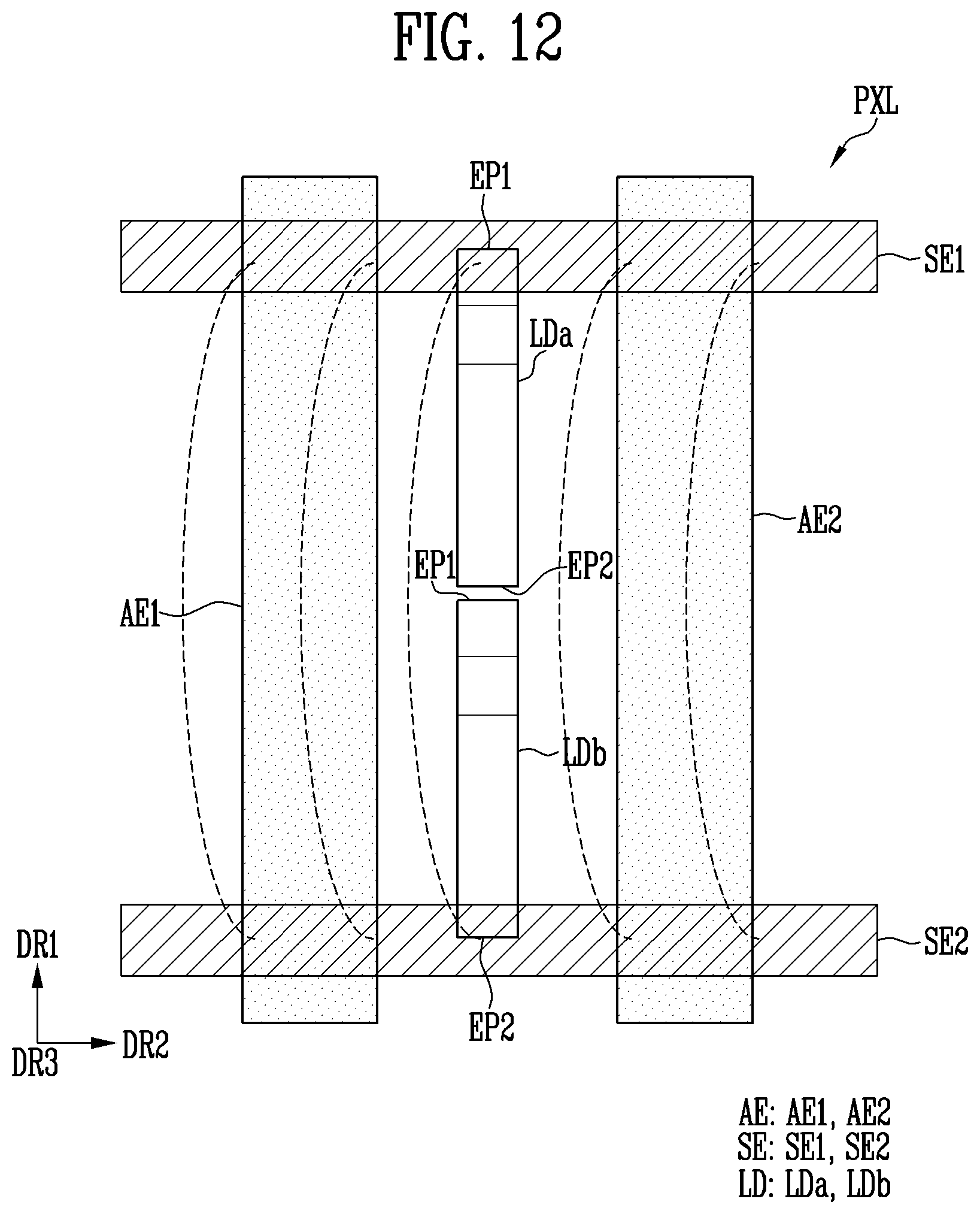 Patent US12622103 Figure 11 – Display device and method of manufacturing the display device