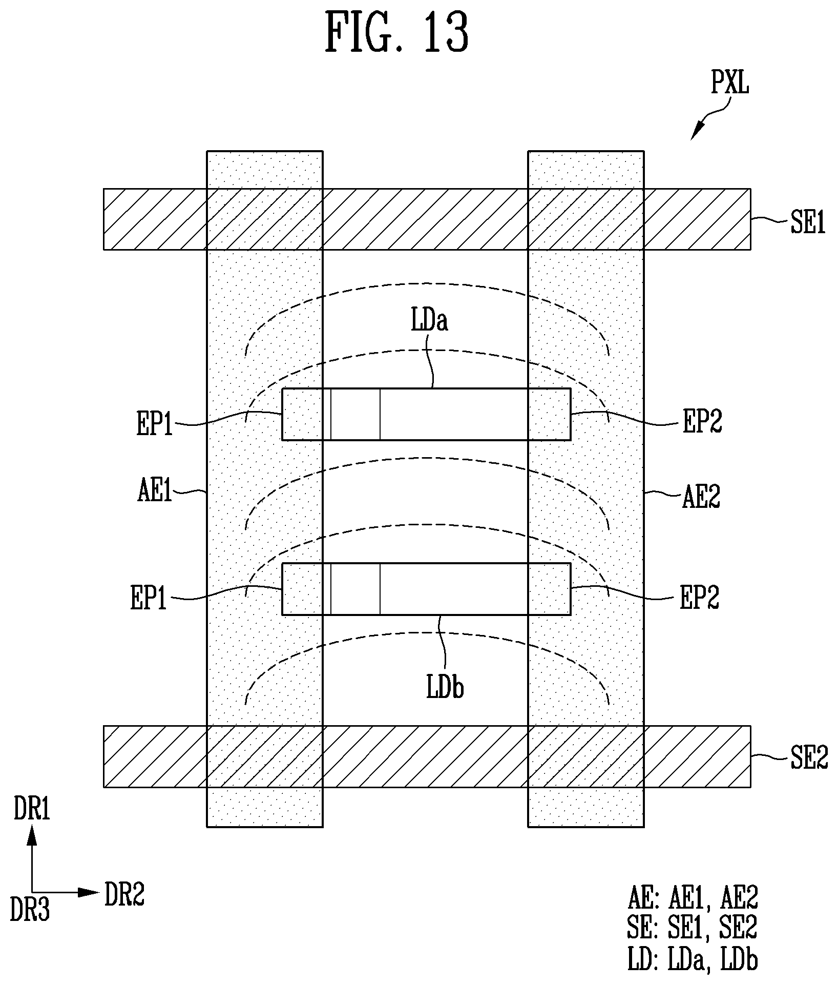 Patent US12622103 Figure 12 – Display device and method of manufacturing the display device