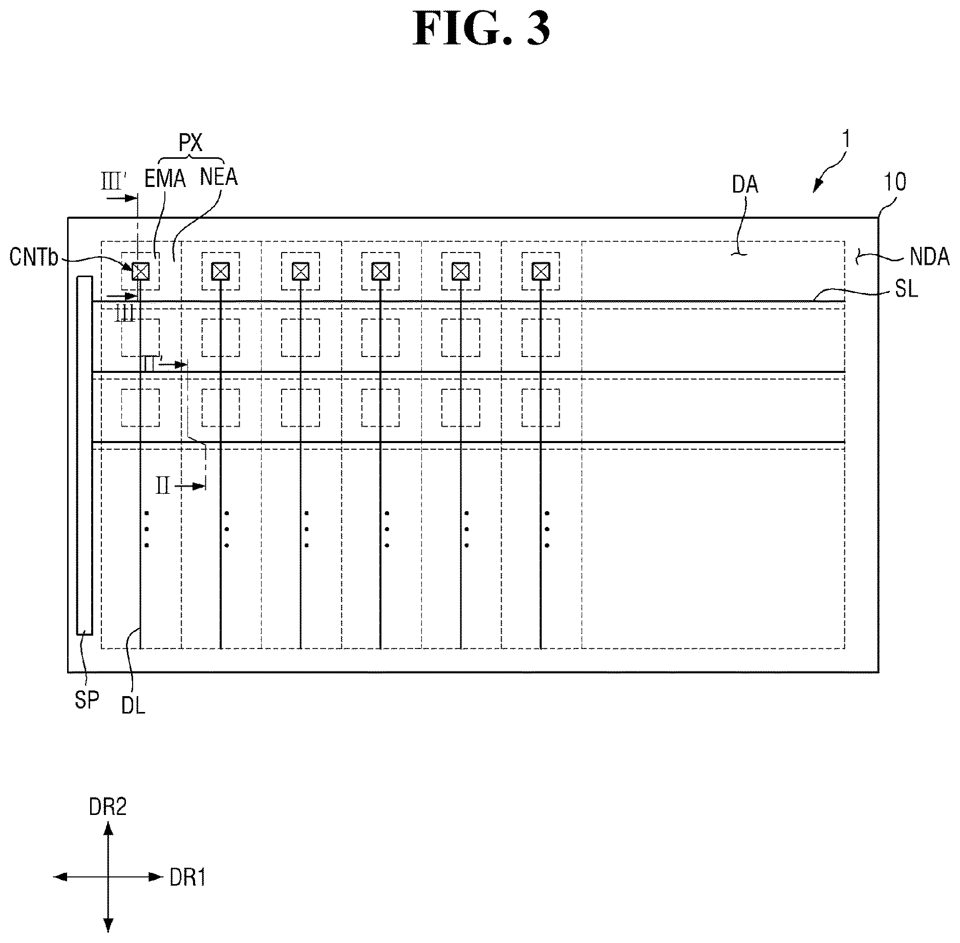 Patent US12622105 Figure 3 – Display device