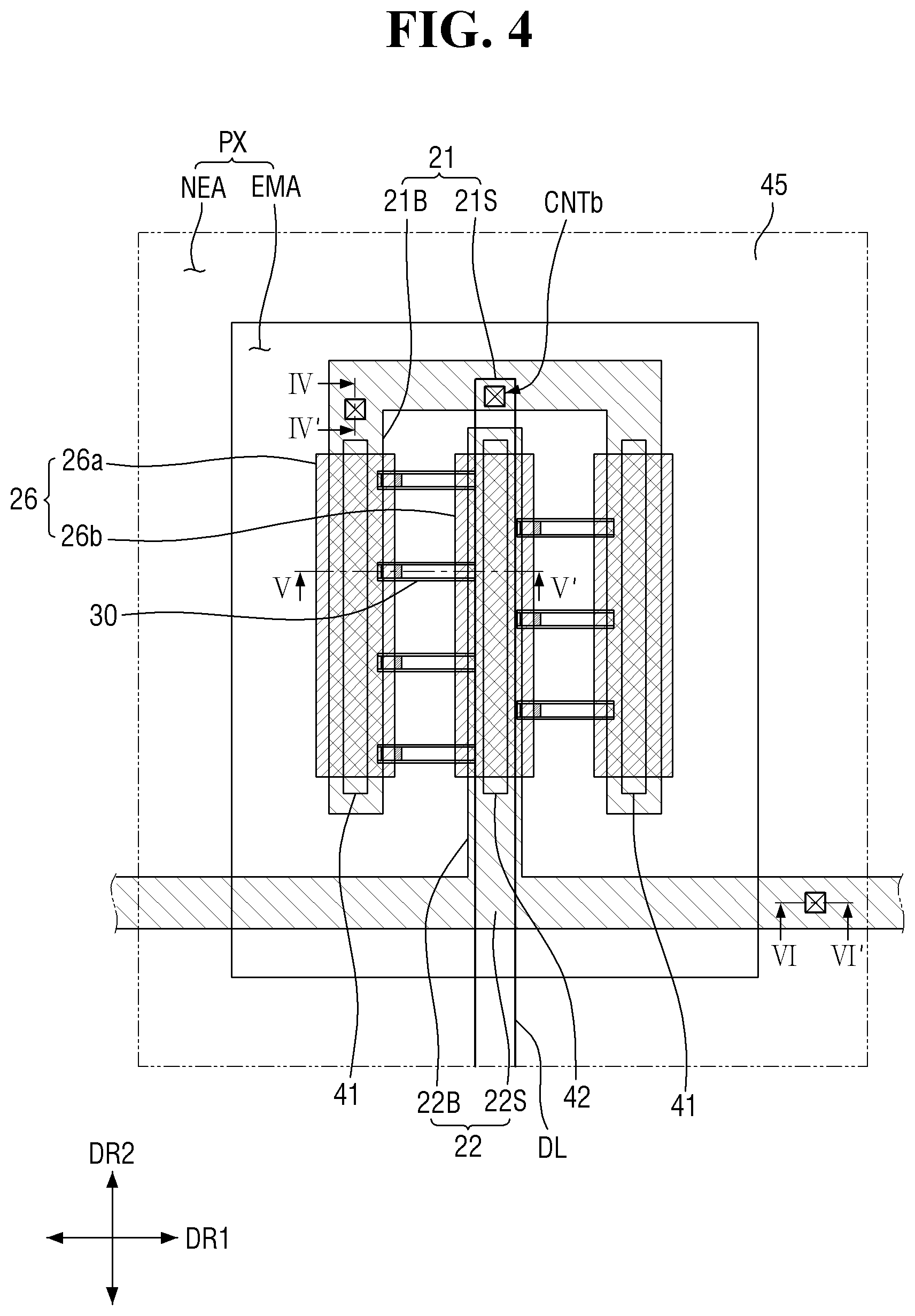Patent US12622105 Figure 4 – Display device