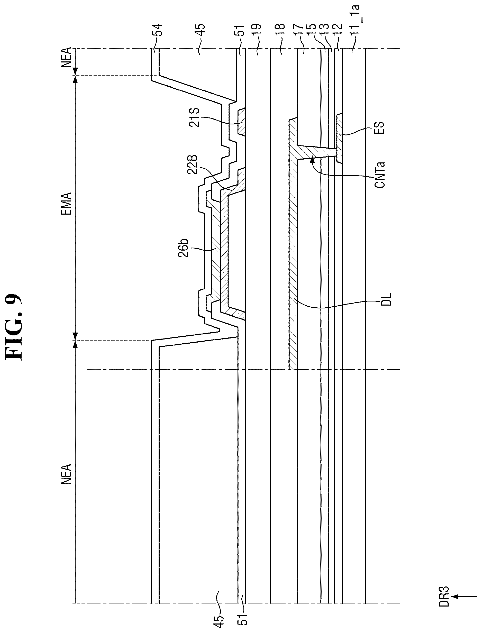 Patent US12622105 Figure 9 – Display device