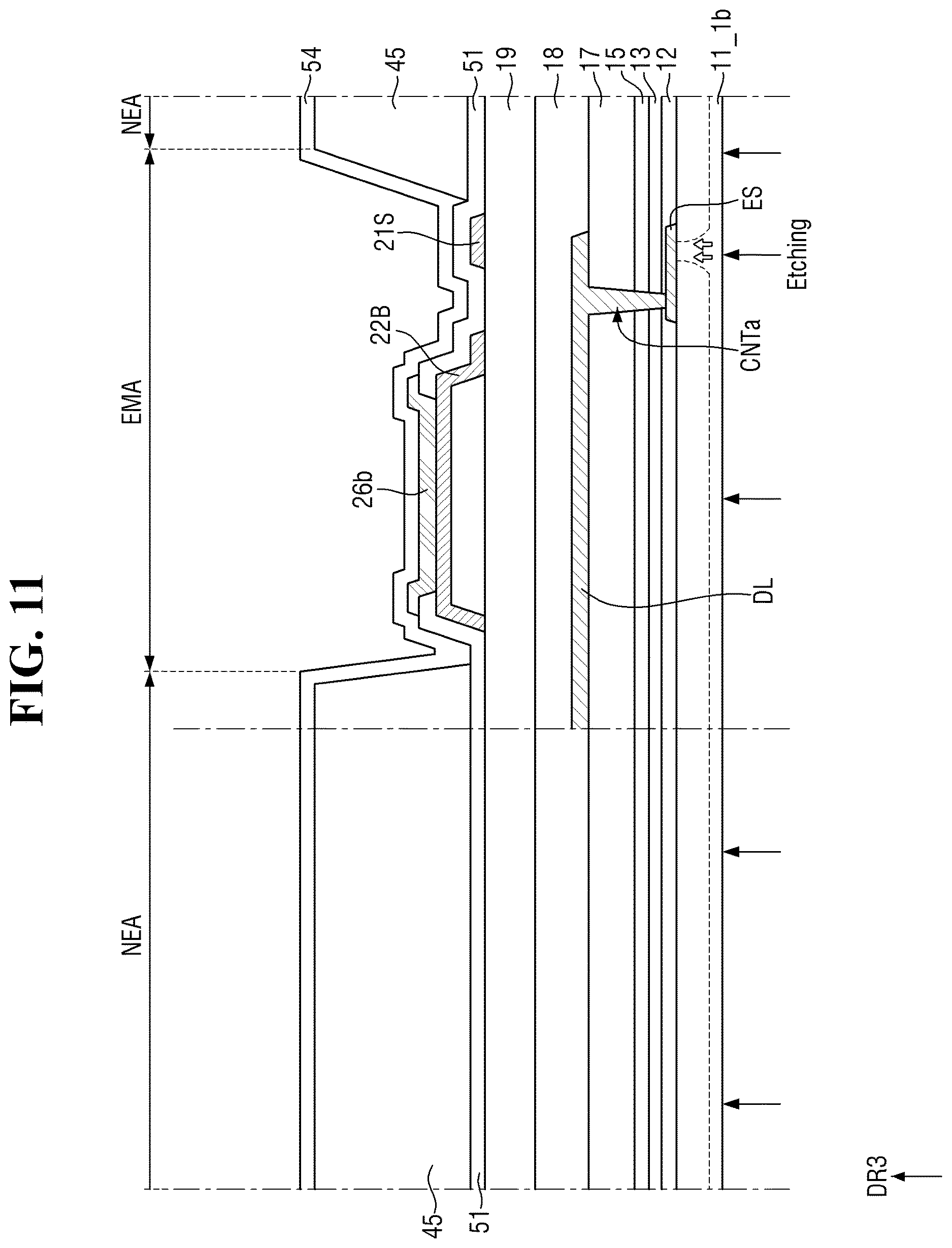 Patent US12622105 Figure 11 – Display device