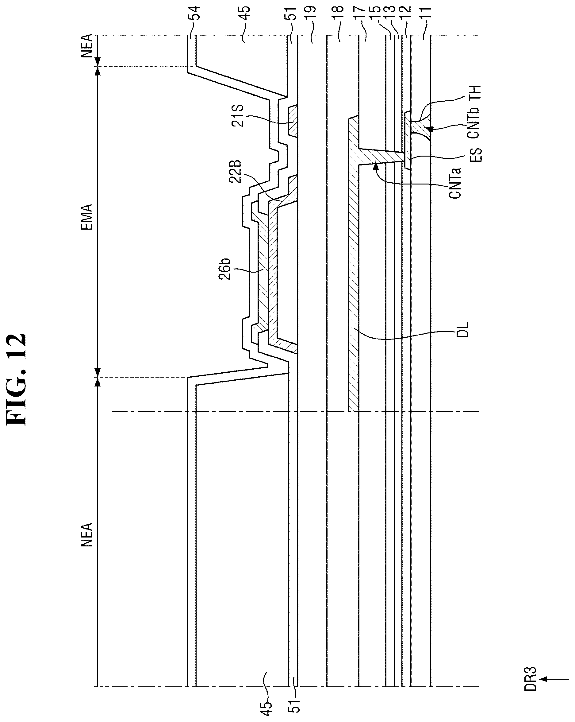 Patent US12622105 Figure 12 – Display device