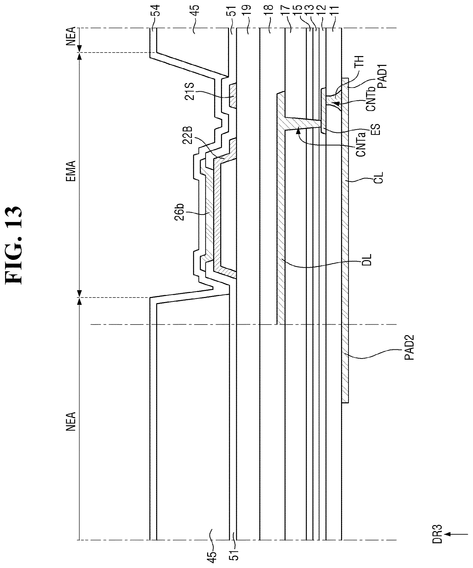 Patent US12622105 Figure 13 – Display device