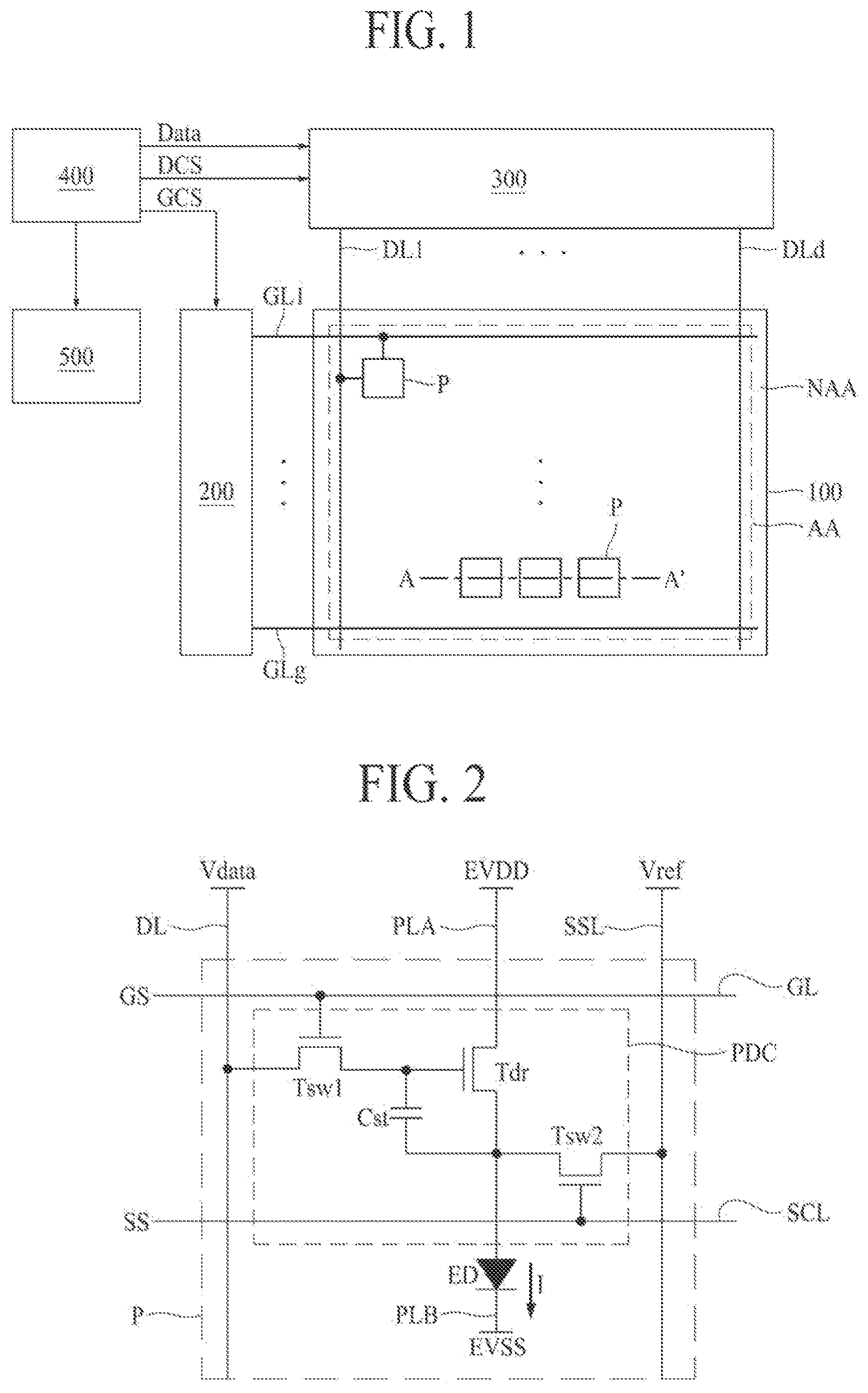 Patent US12622106 Figure 1 – Light emitting display apparatus and method of manufacturing the same