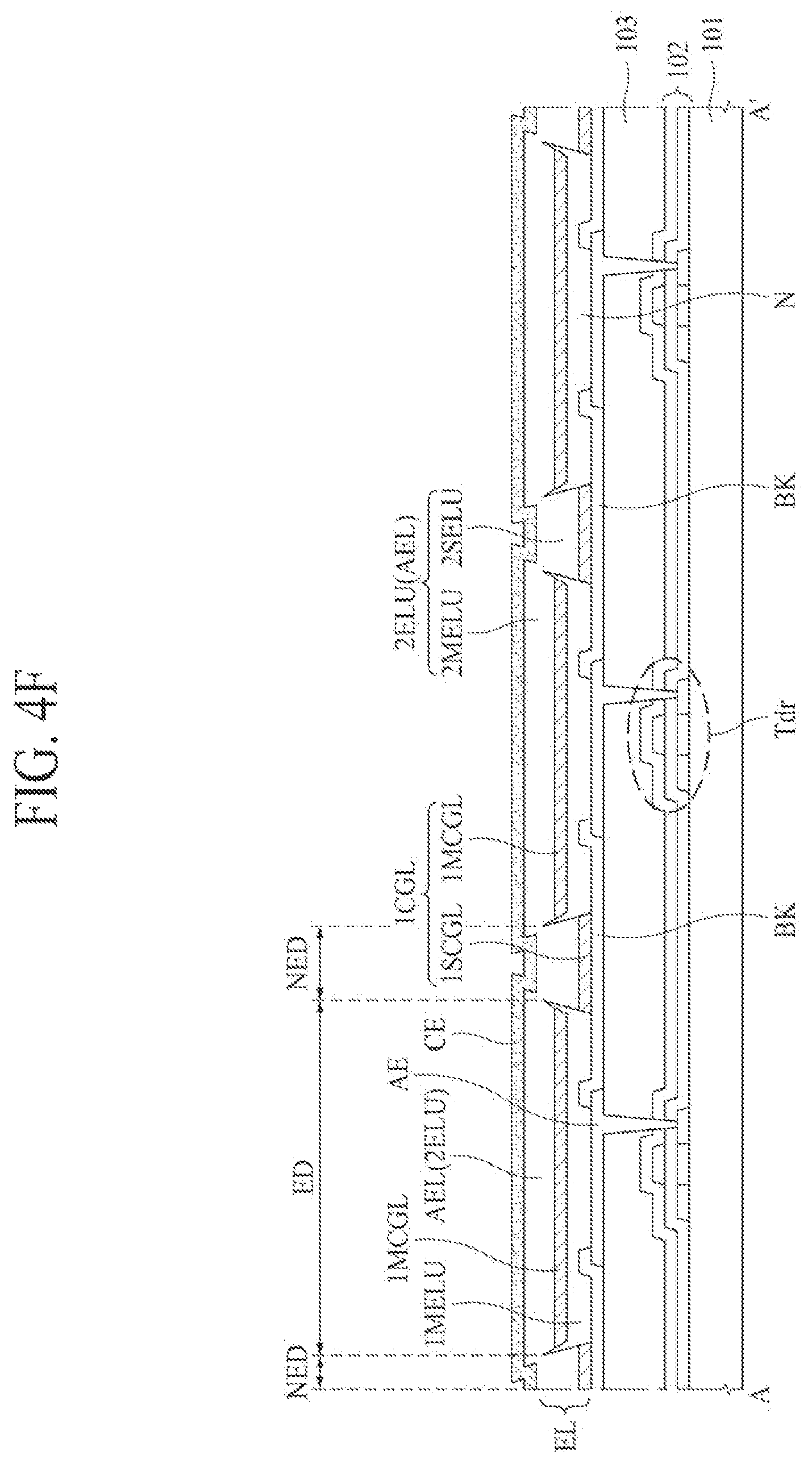 Patent US12622106 Figure 6 – Light emitting display apparatus and method of manufacturing the same