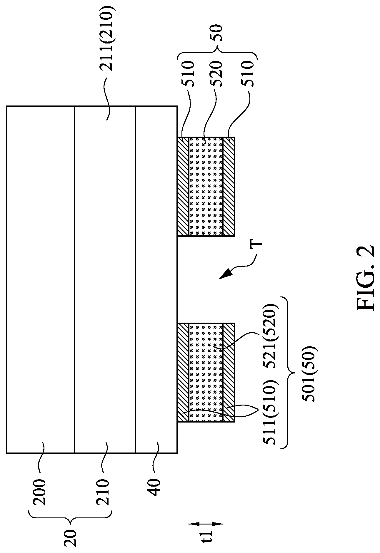 Patent US12622112 Figure 2 – Display device