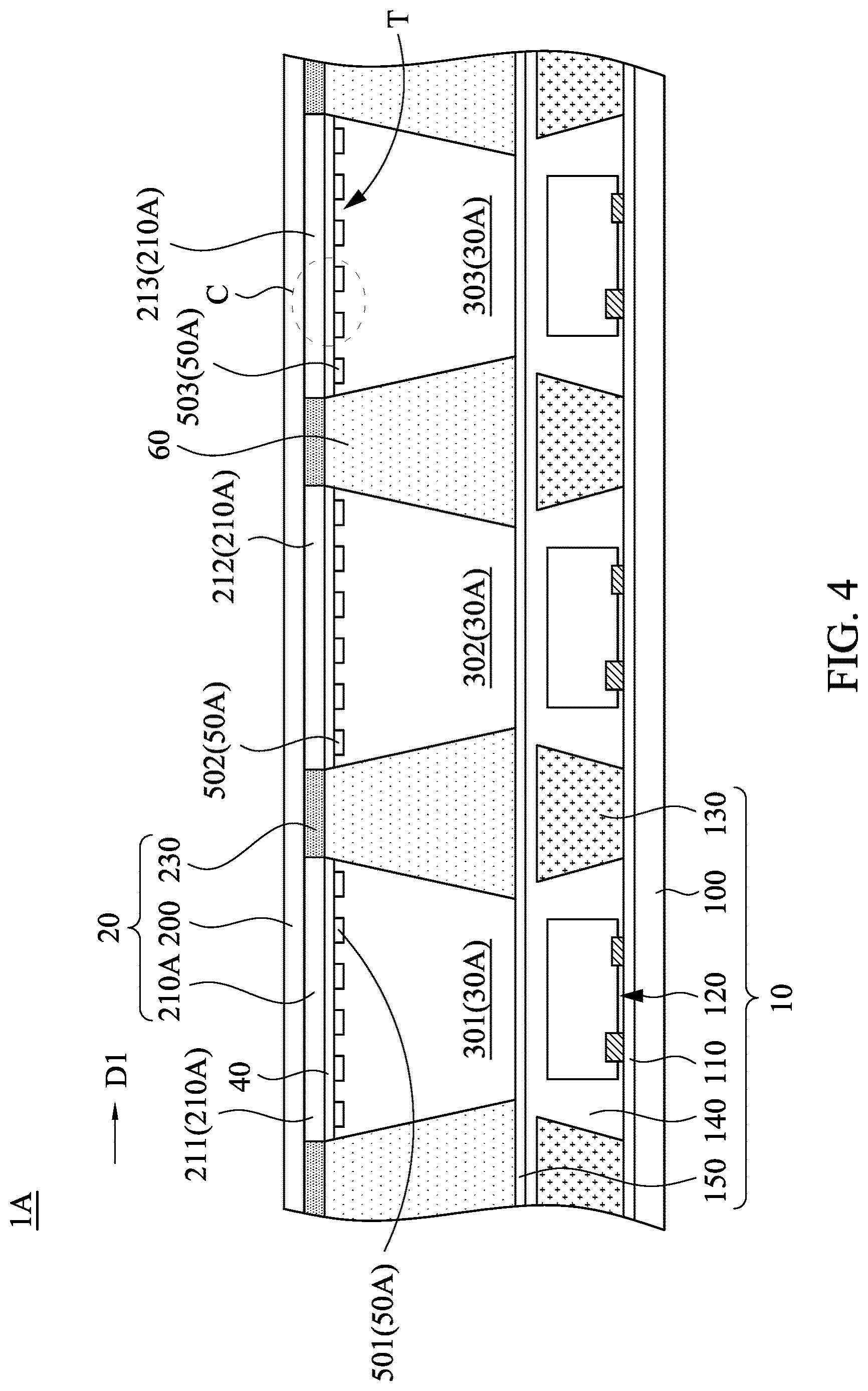 Patent US12622112 Figure 4 – Display device