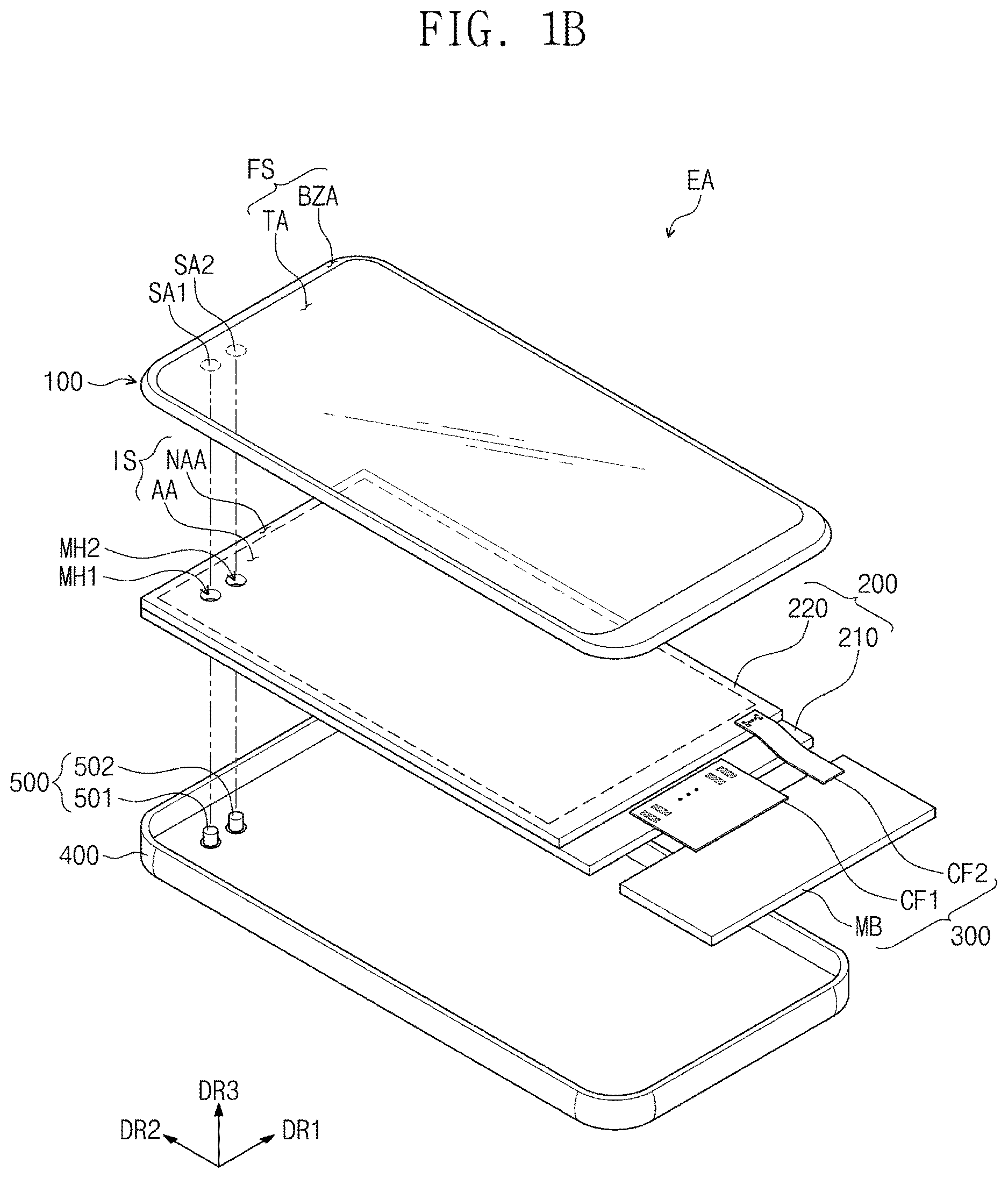 Patent US12622115 Figure 2 – Display device