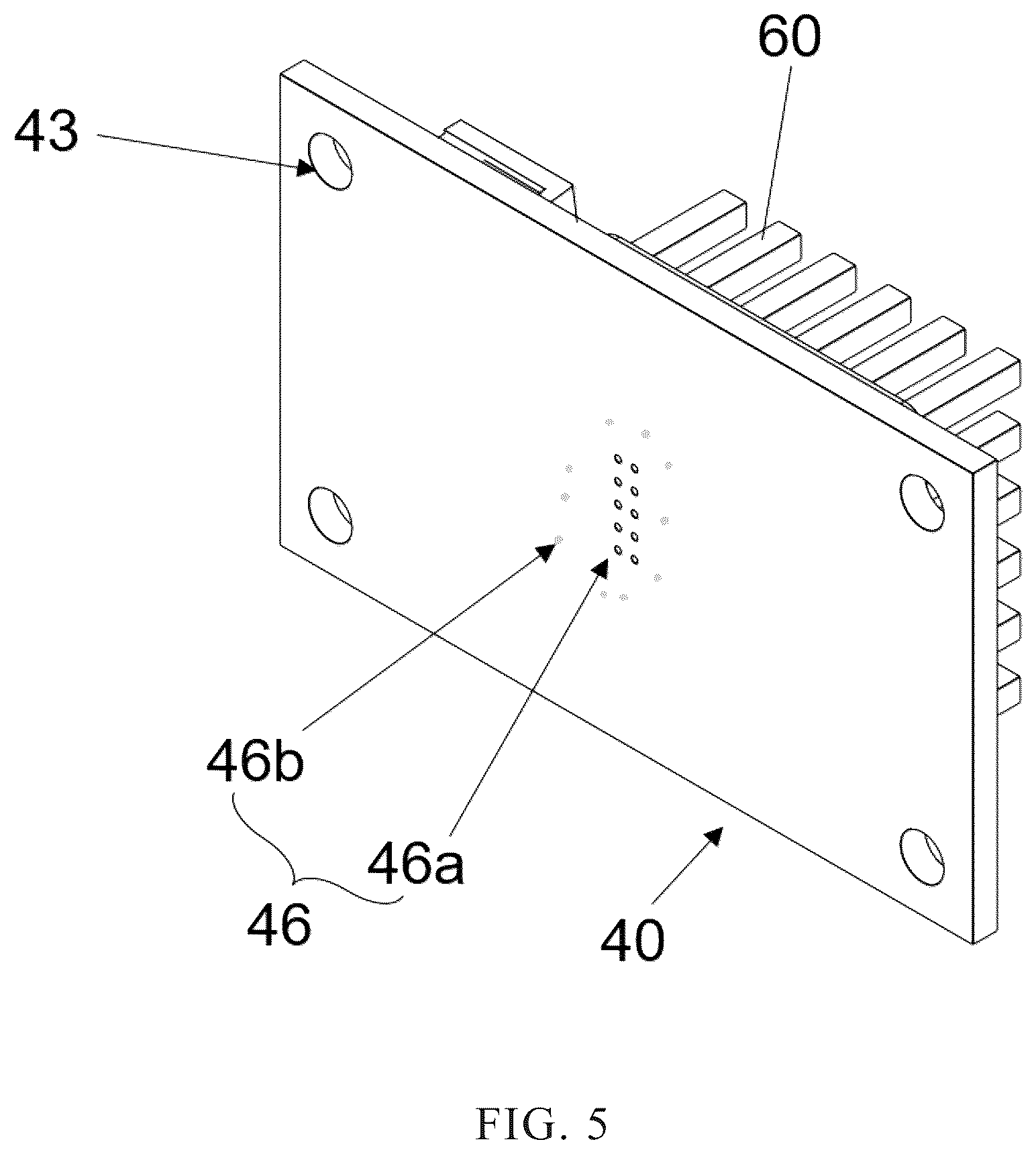 Patent US12622119 Figure 5 – Heat dissipation structure for LED light