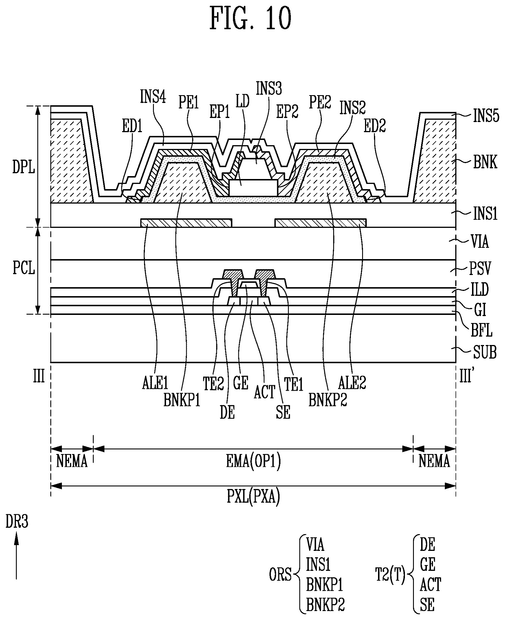 Patent US12622120 Figure 11 – Display device