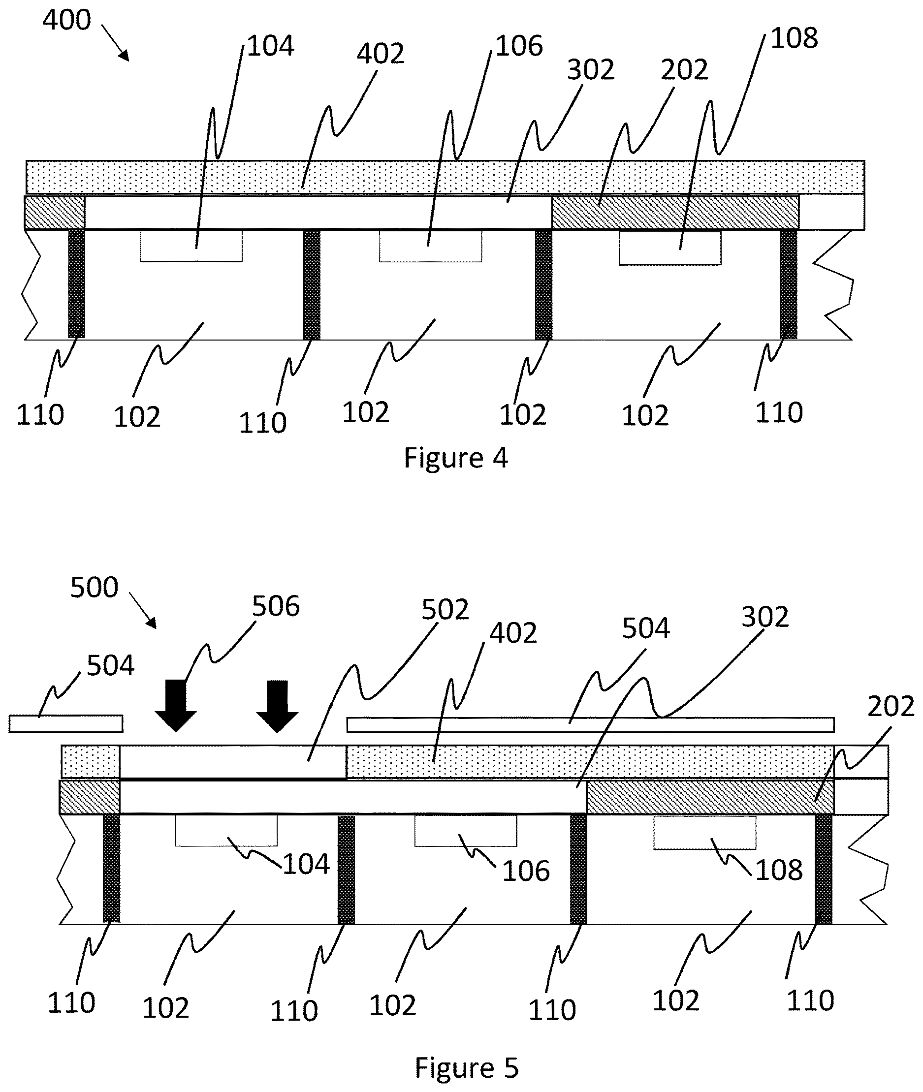 Patent US12622122 Figure 2 – Process of making monolithic RGB micro LED display using down converting macromolecules