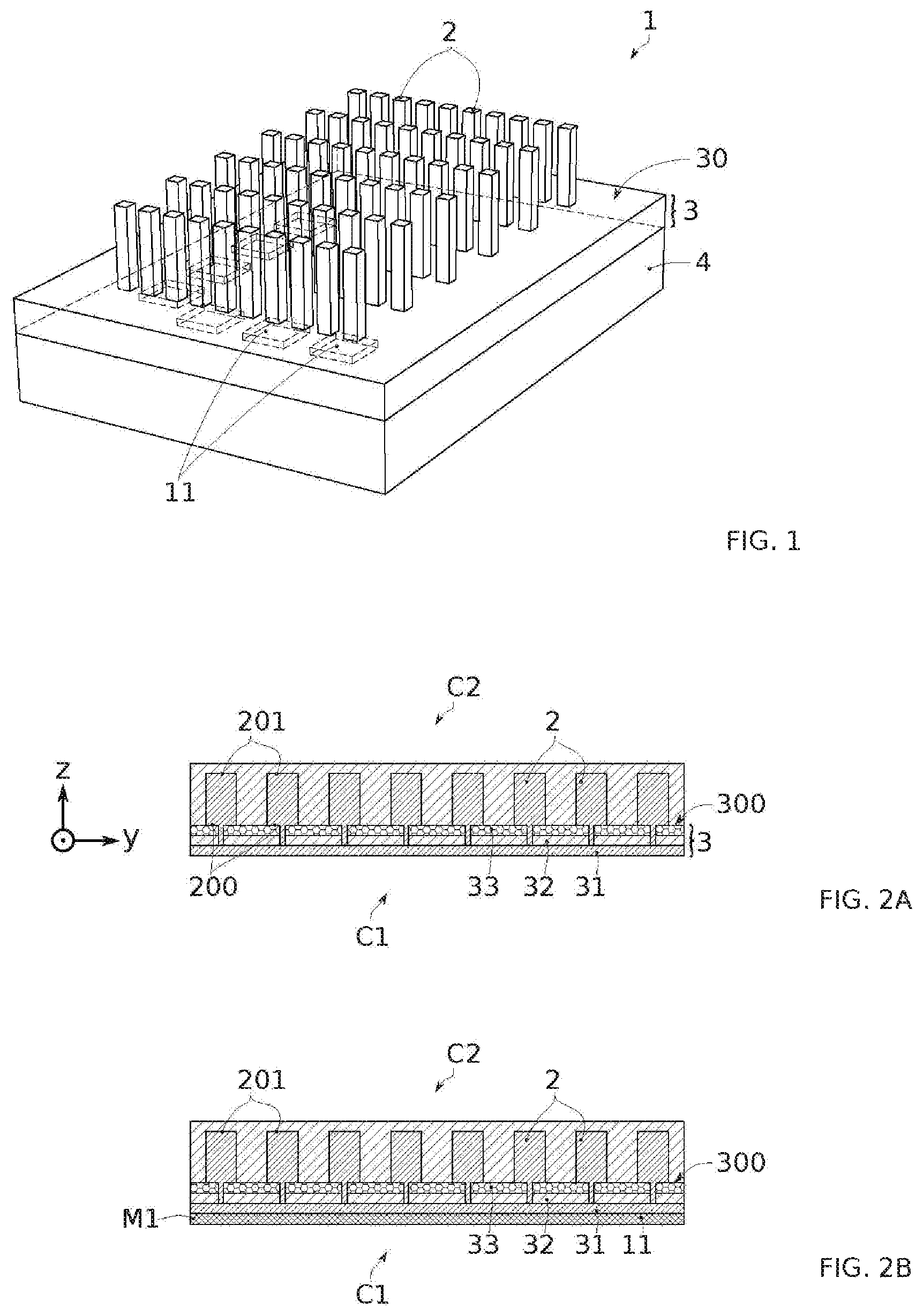 Patent US12622123 Figure 1 – Method for manufacturing an optoelectronic device