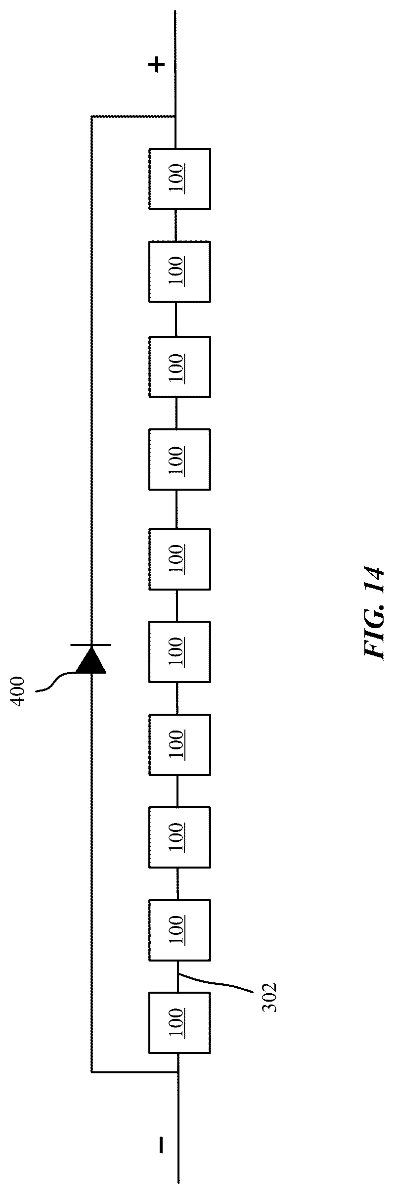 Patent US12622125 Figure 18 – Integrated bypass diode schemes for solar modules