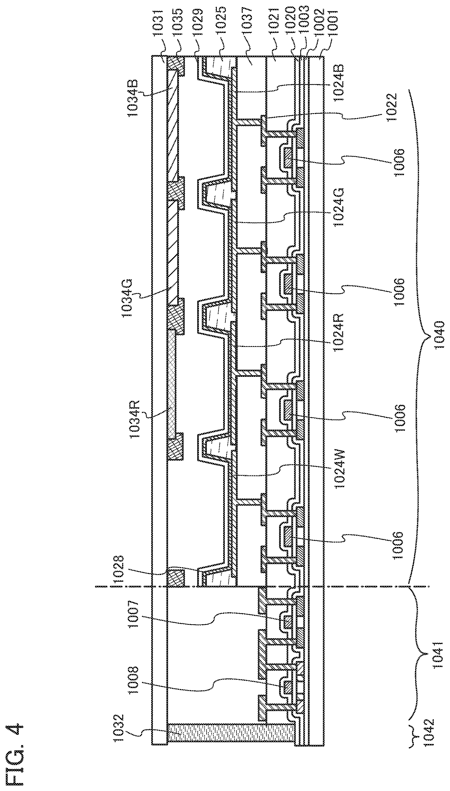Patent US12622128 Figure 4 – Light-emitting device, light-emitting apparatus, electronic device, and lighting device
