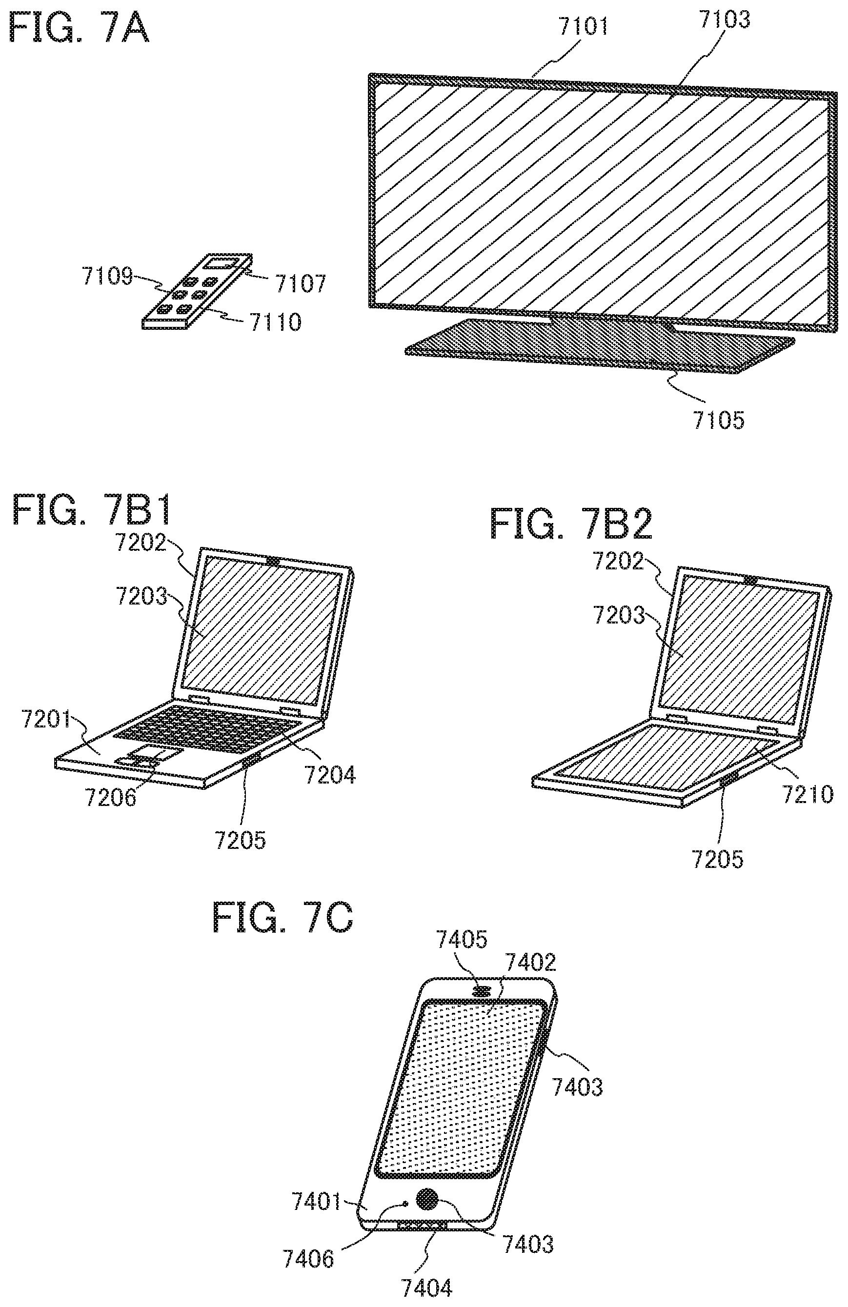 Patent US12622128 Figure 7 – Light-emitting device, light-emitting apparatus, electronic device, and lighting device