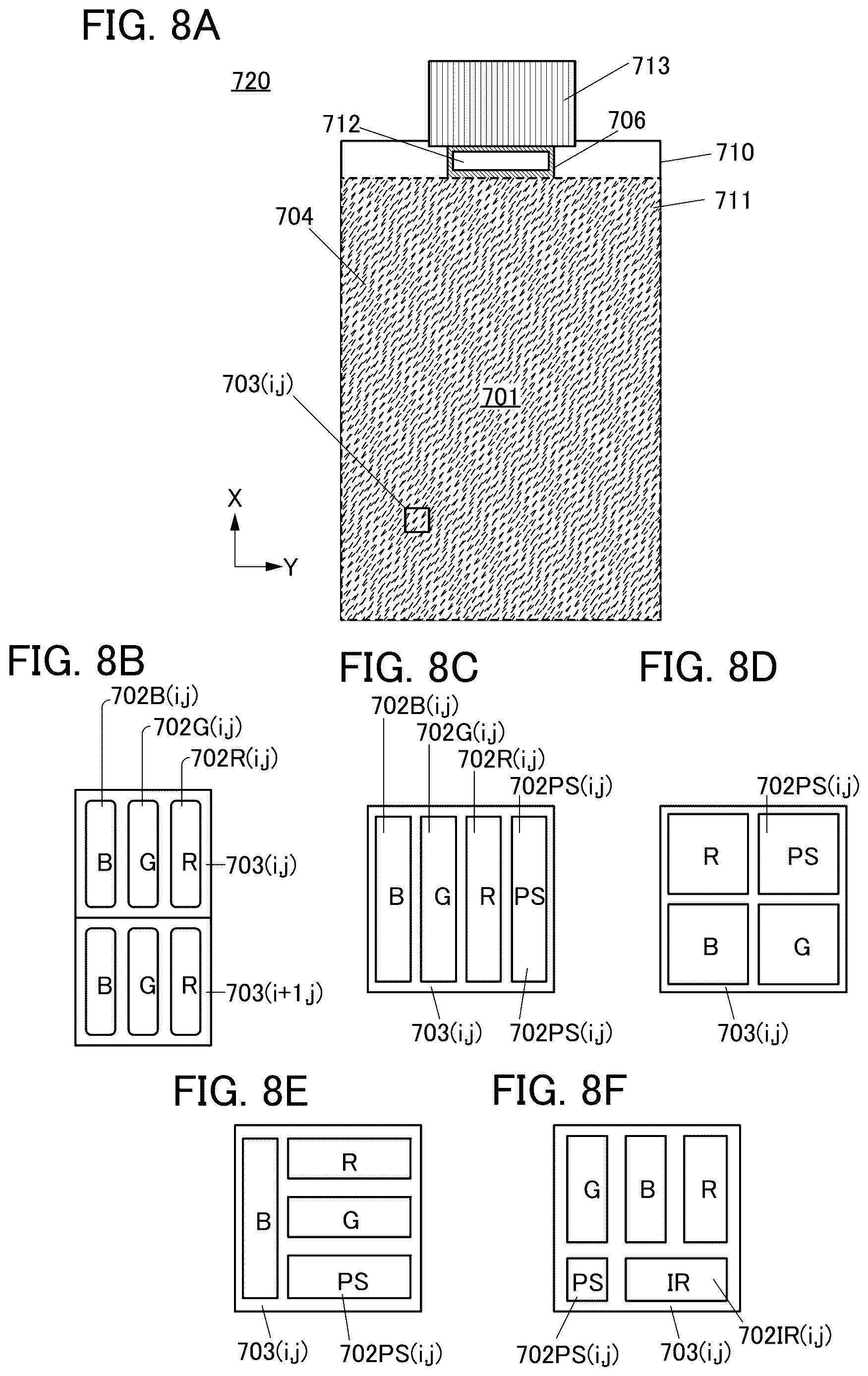 Patent US12622132 Figure 8 – Light-emitting device, light-emitting apparatus, electronic device, and lighting device