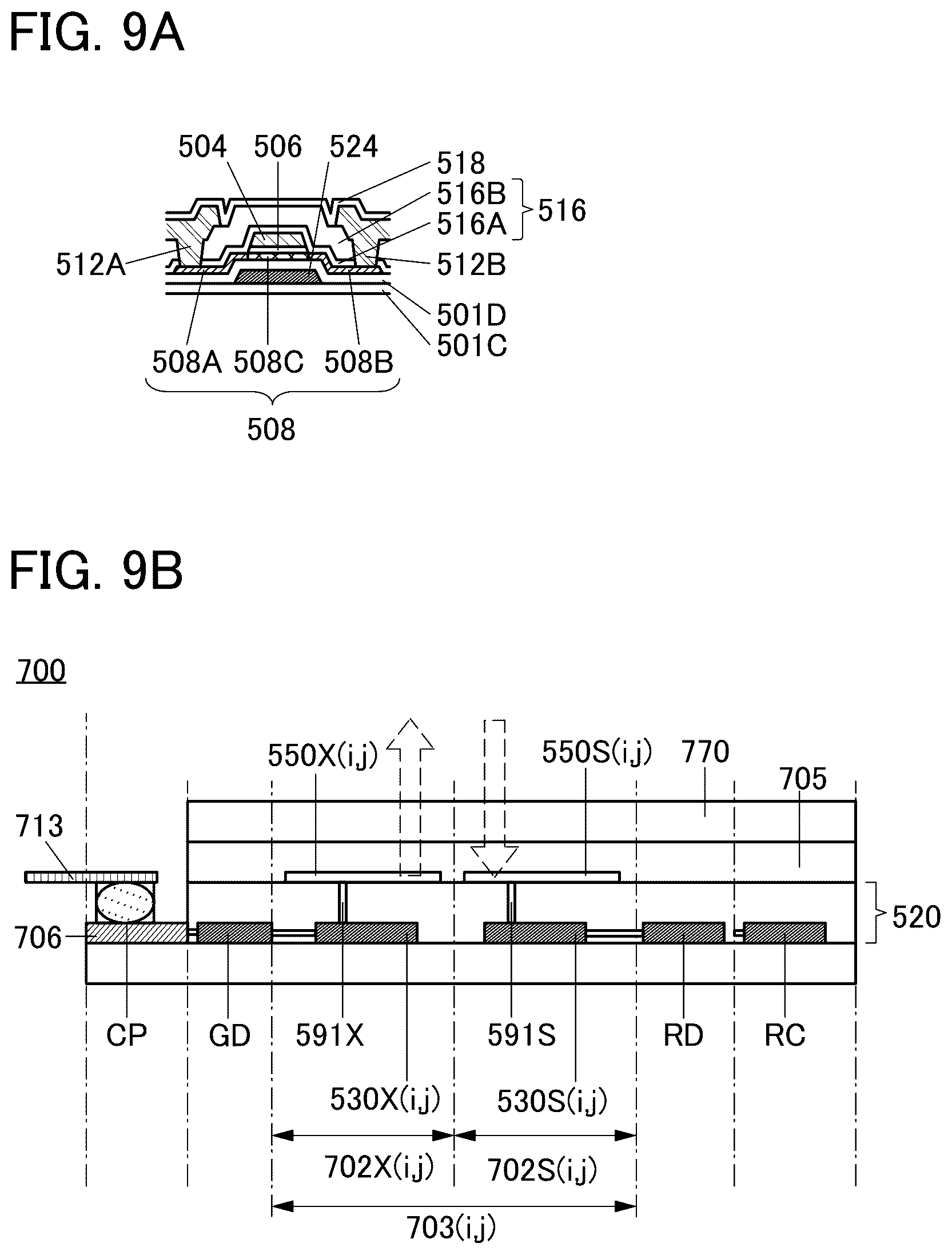 Patent US12622132 Figure 9 – Light-emitting device, light-emitting apparatus, electronic device, and lighting device
