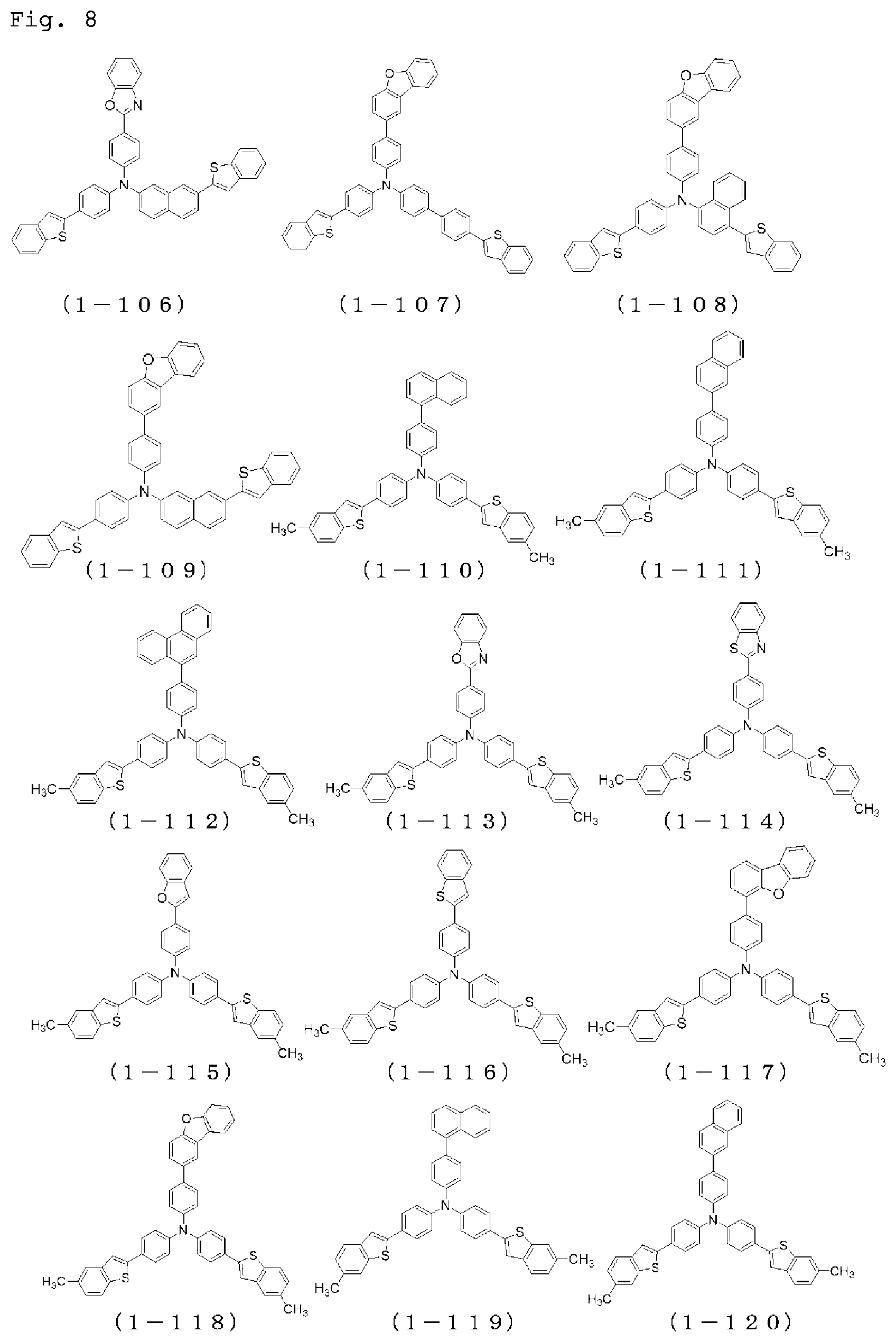 Patent US12622134 Figure 8 – Organic electroluminescent device, and electronic apparatus