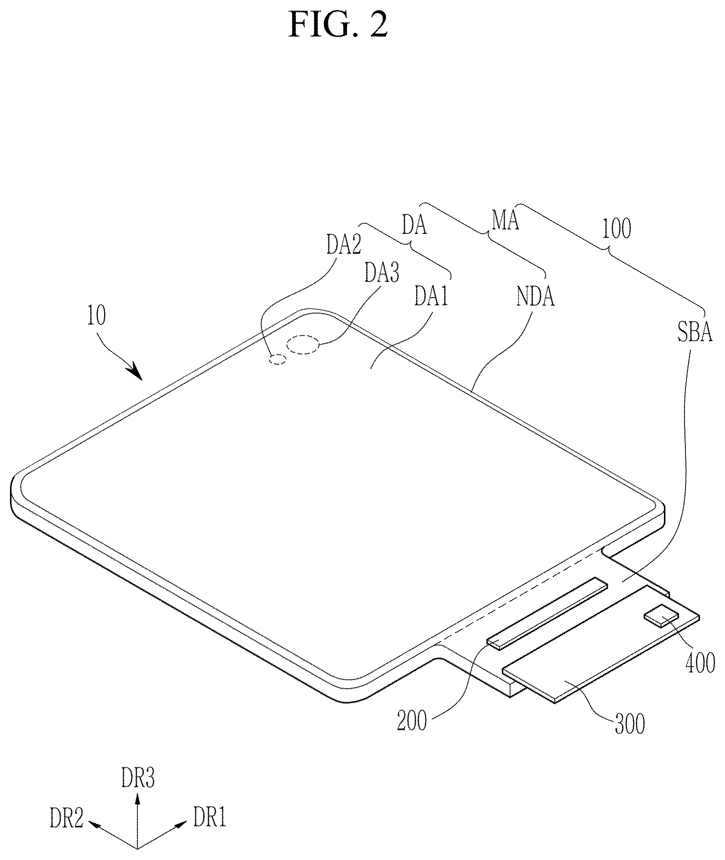 Patent US12622137 Figure 2 – Display device and electronic device having the same