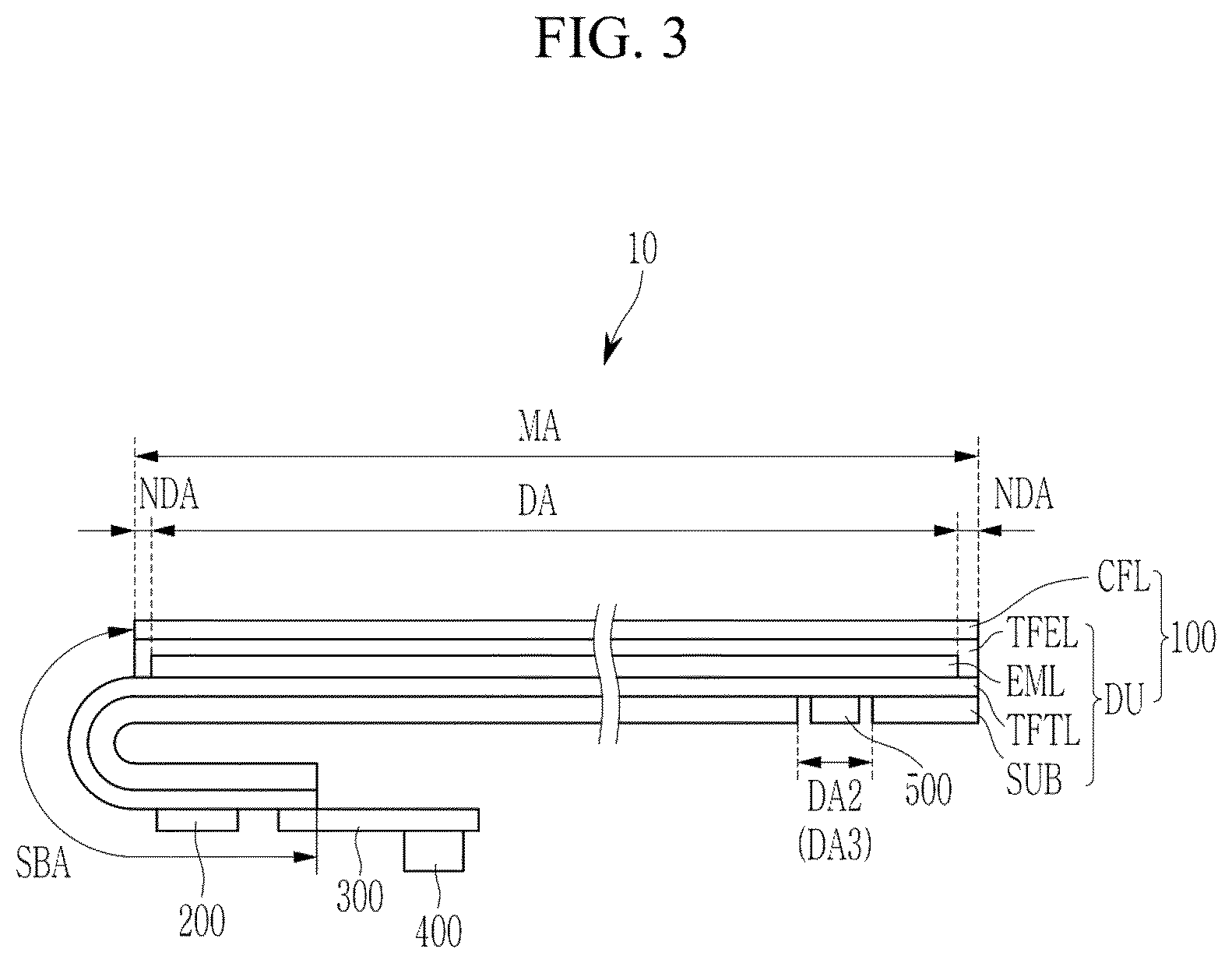 Patent US12622137 Figure 3 – Display device and electronic device having the same