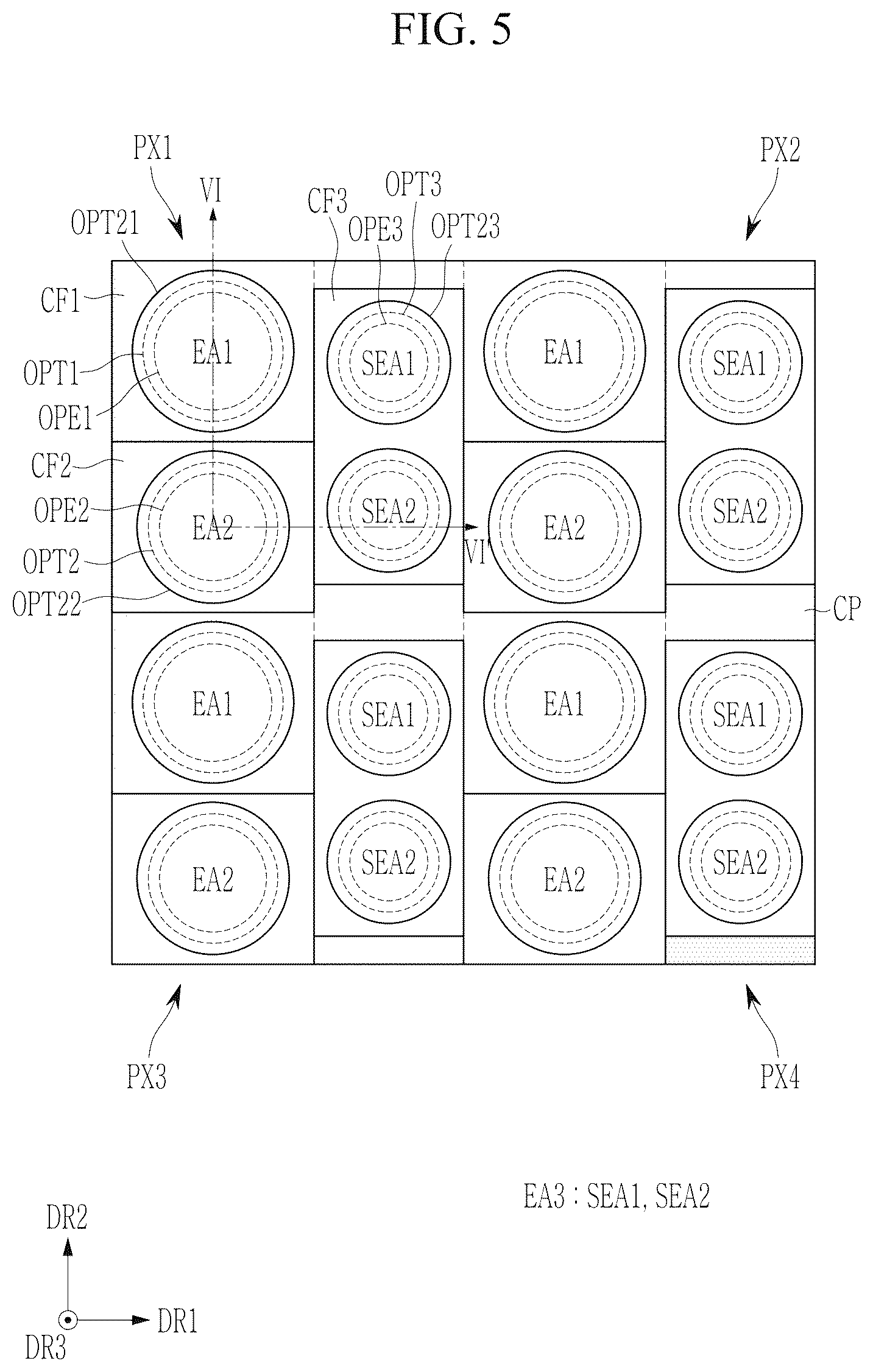 Patent US12622137 Figure 5 – Display device and electronic device having the same