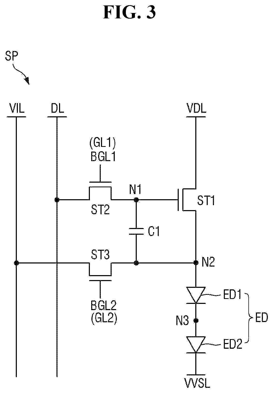 Patent US12622138 Figure 3 – Display device