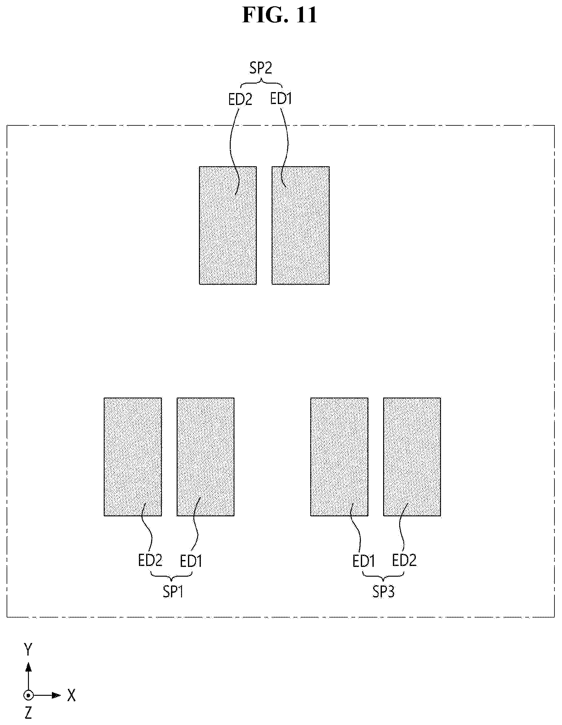 Patent US12622138 Figure 11 – Display device