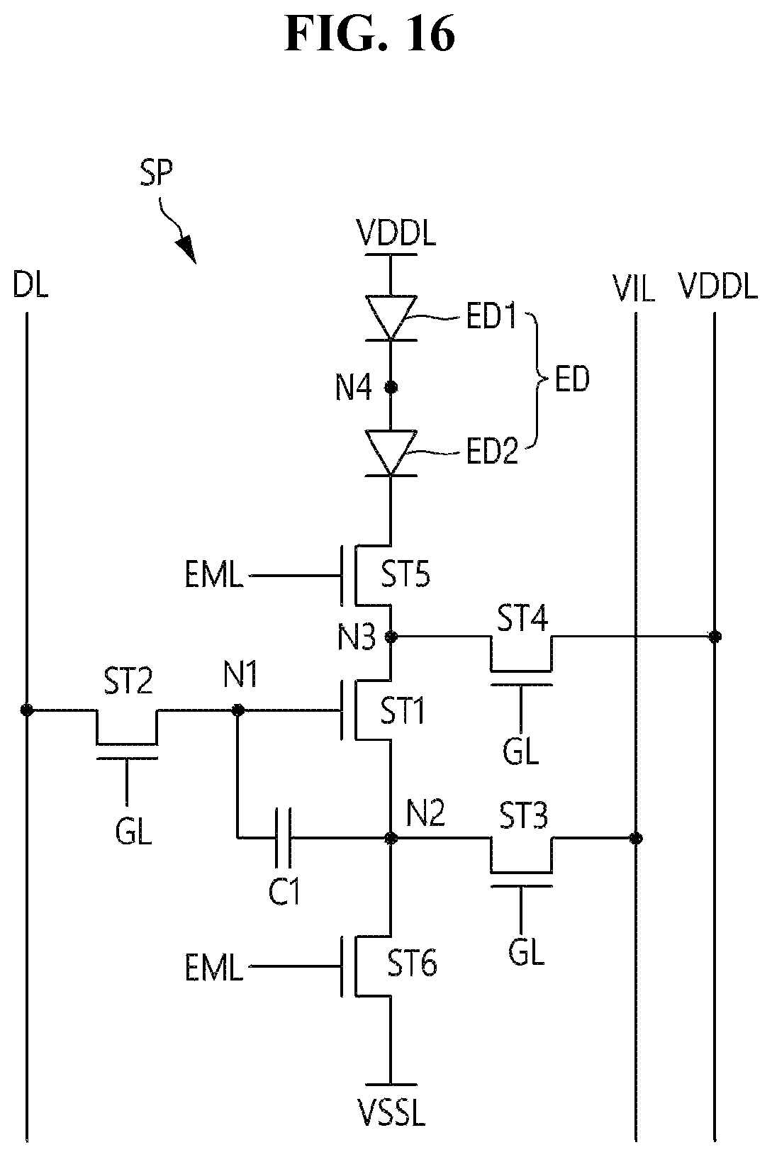 Patent US12622138 Figure 16 – Display device