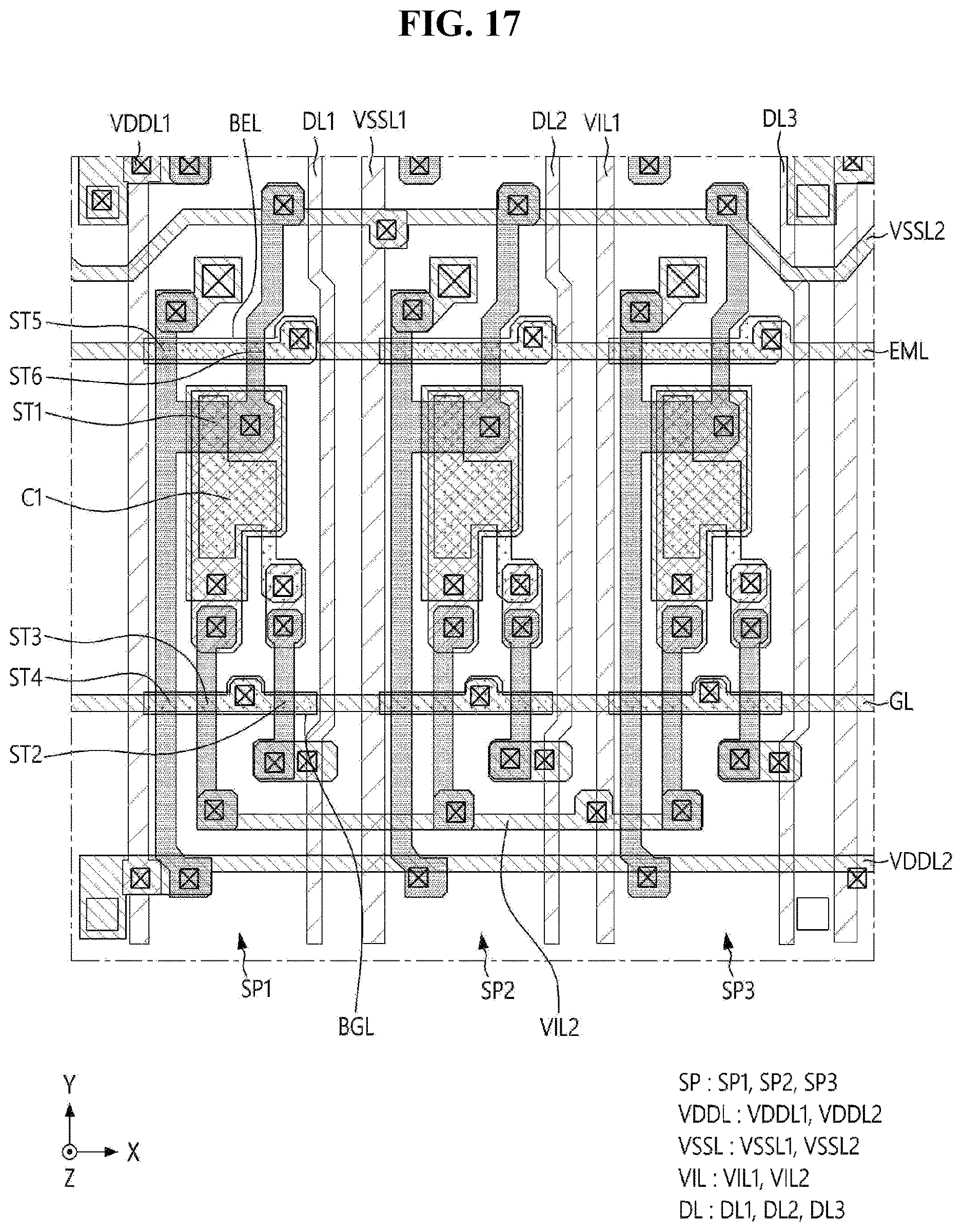 Patent US12622138 Figure 17 – Display device