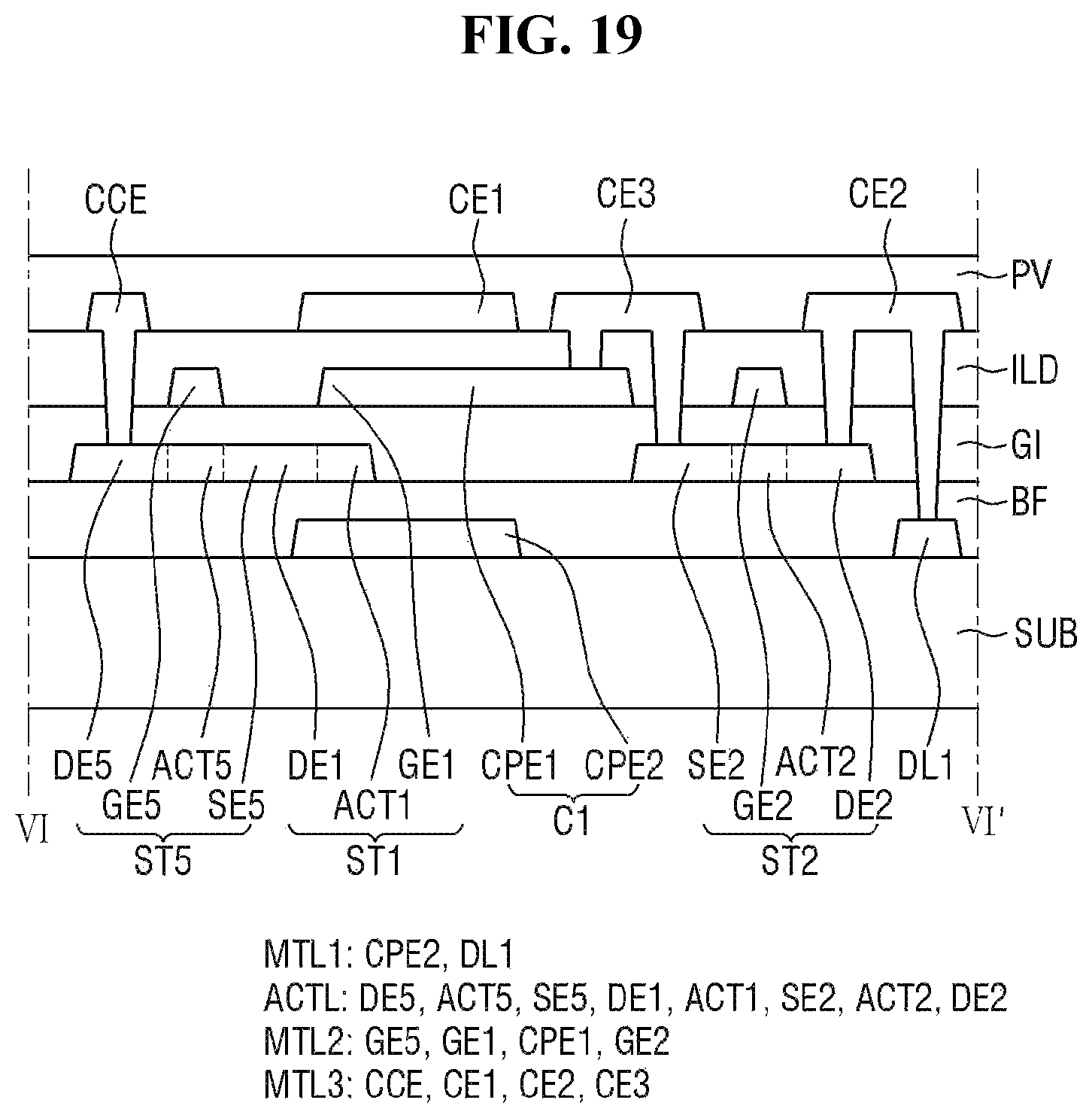 Patent US12622138 Figure 19 – Display device