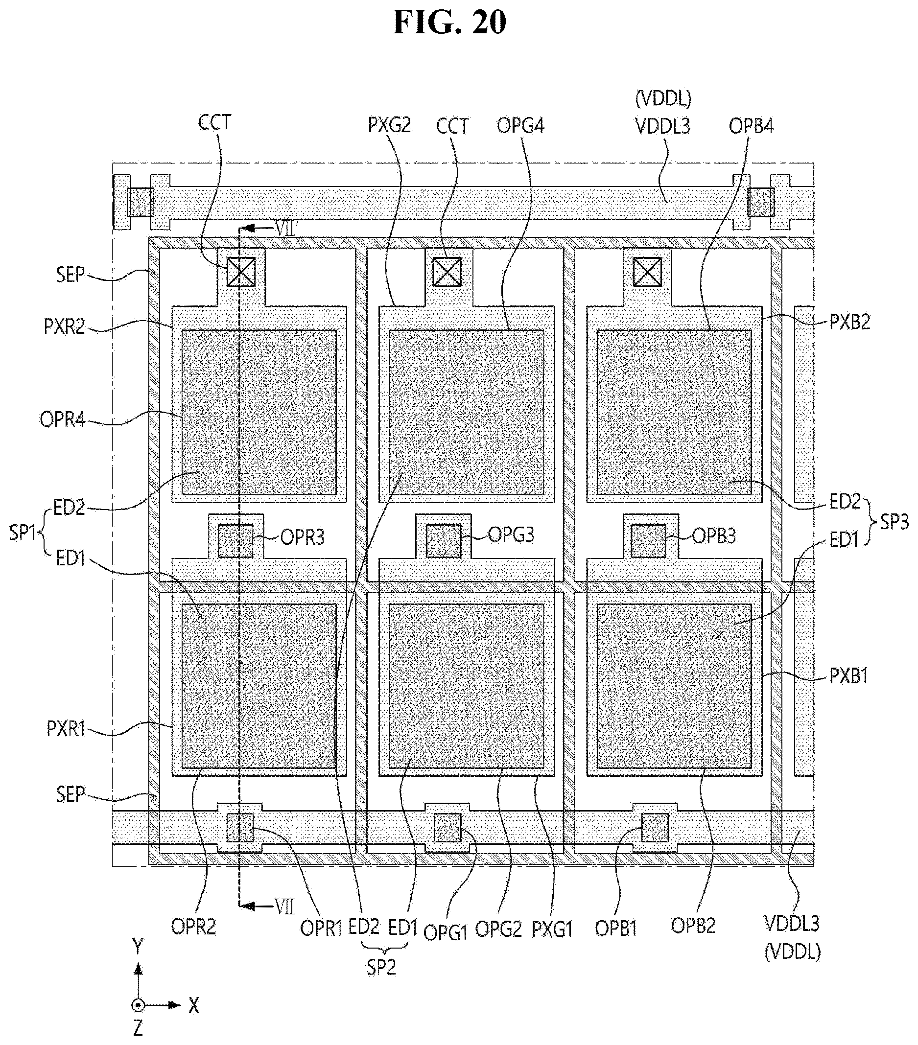 Patent US12622138 Figure 20 – Display device