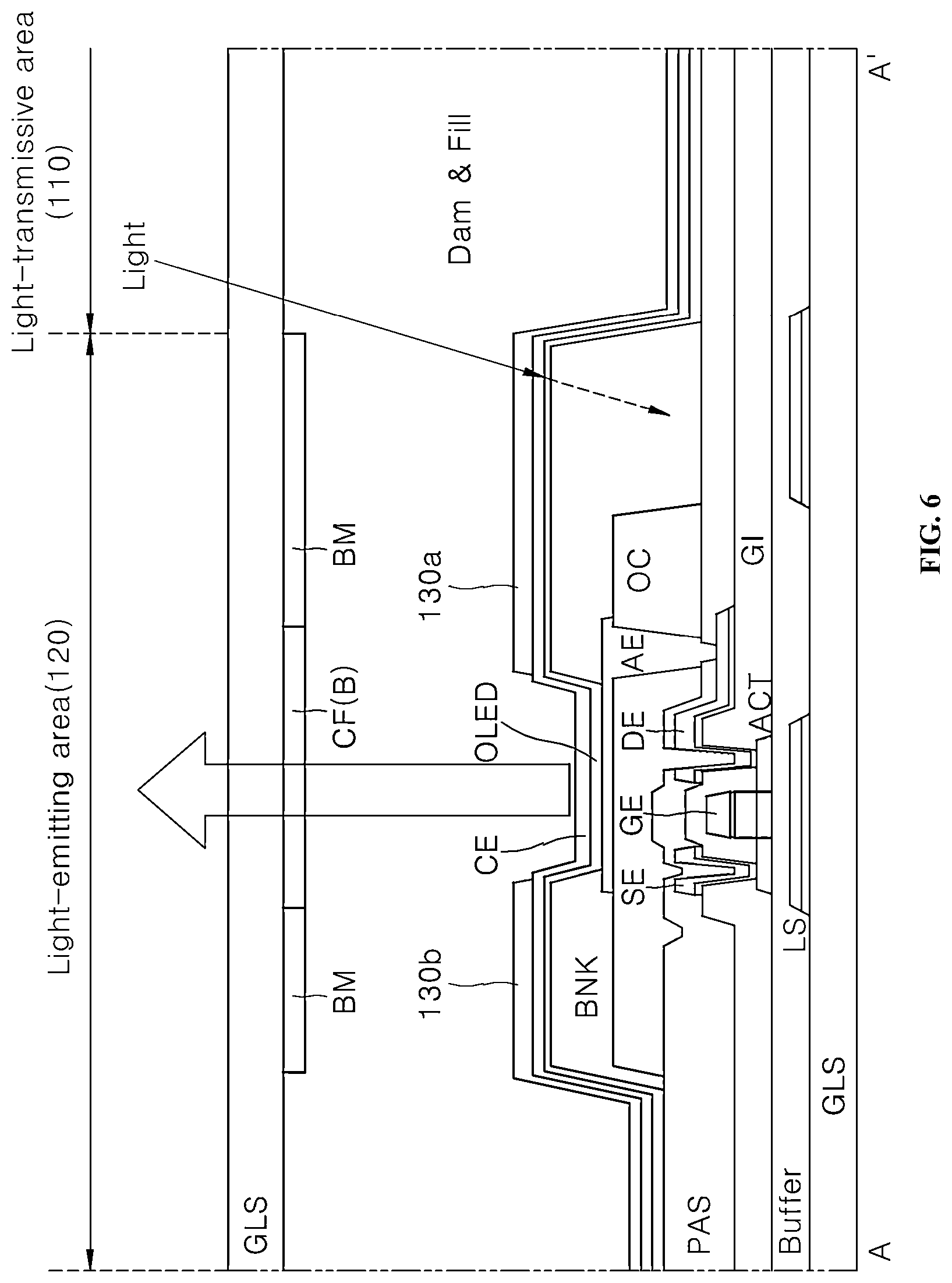 Patent US12622139 Figure 7 – Display panel and display device including the same