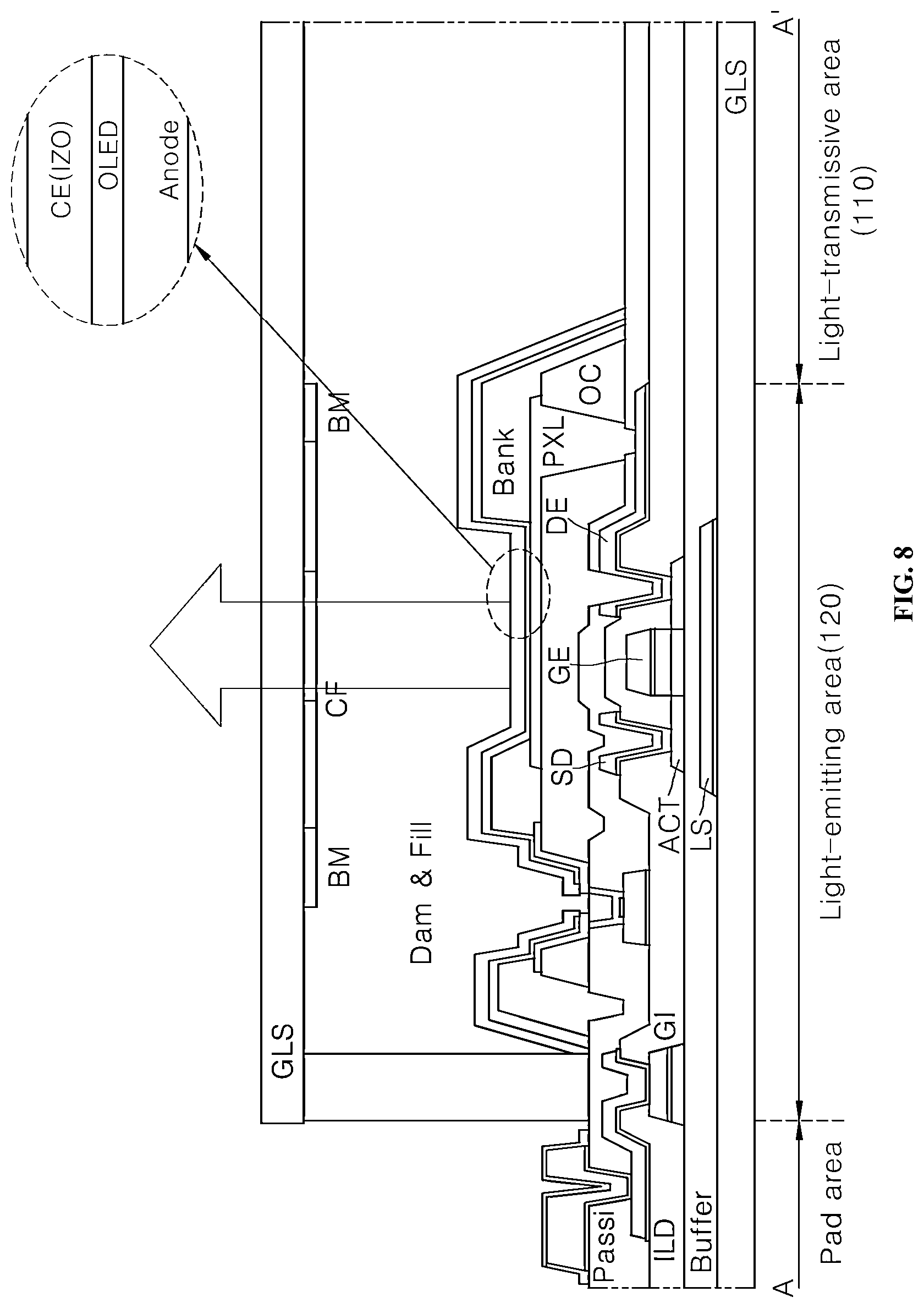 Patent US12622139 Figure 9 – Display panel and display device including the same
