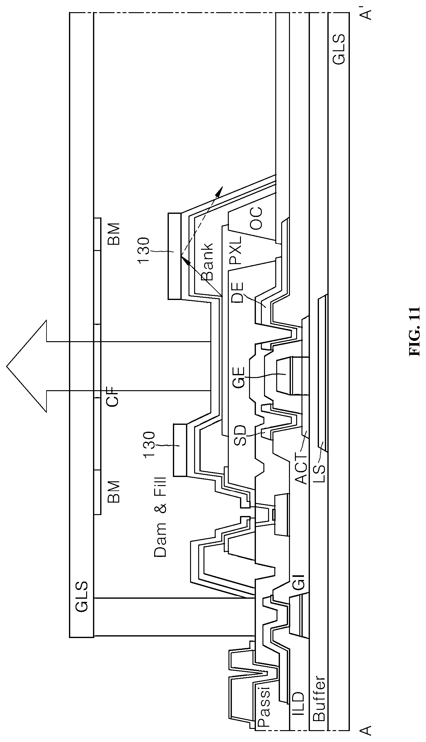 Patent US12622139 Figure 11 – Display panel and display device including the same