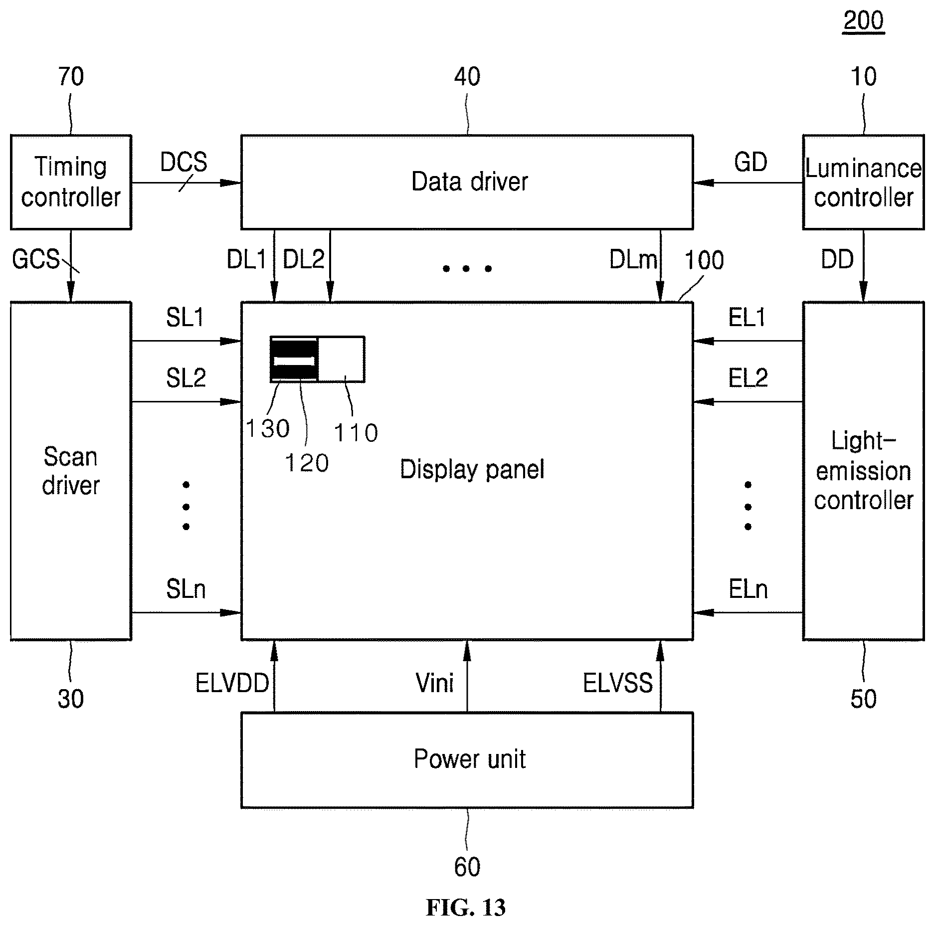 Patent US12622139 Figure 13 – Display panel and display device including the same