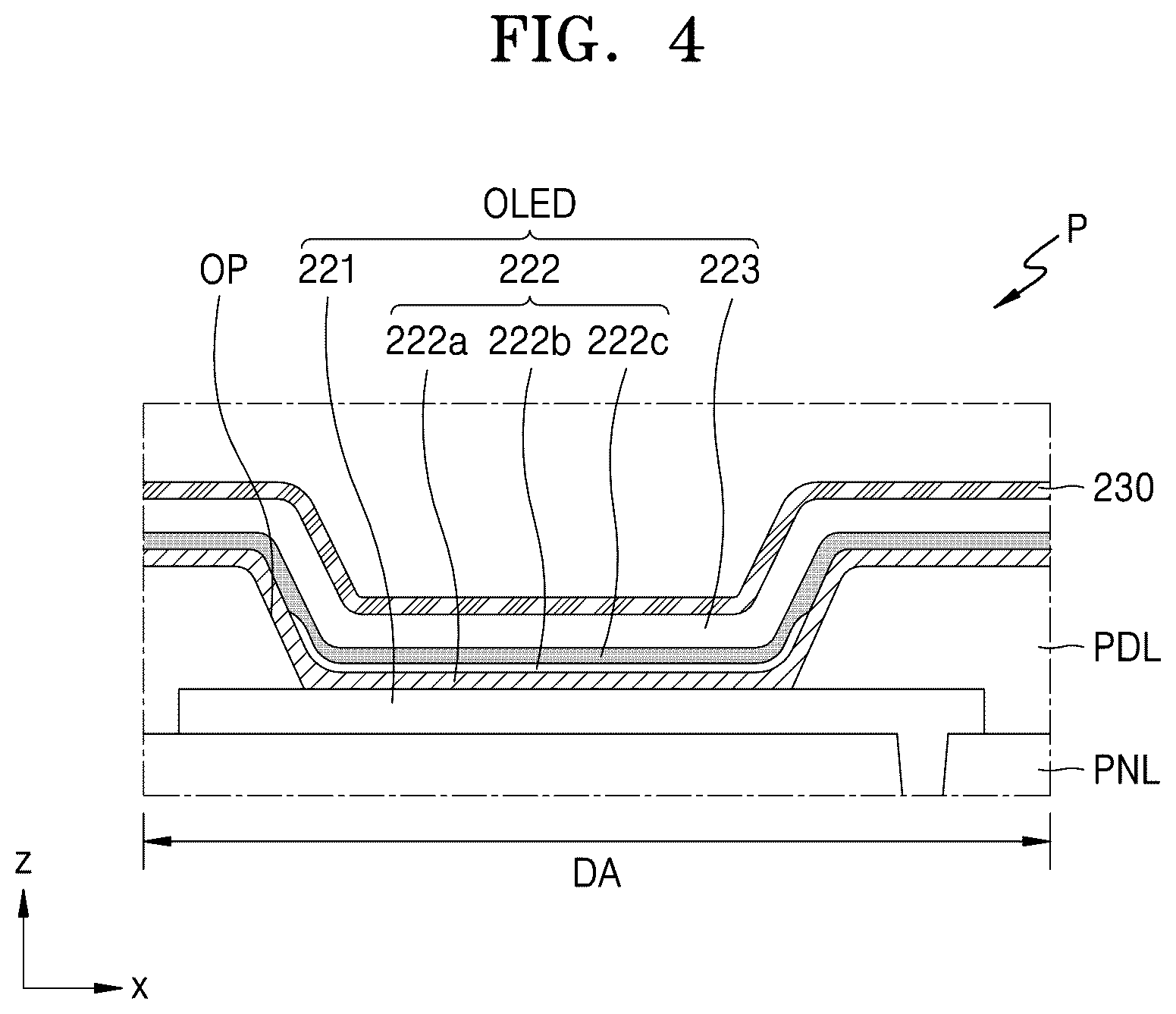 Patent US12622141 Figure 4 – Display device