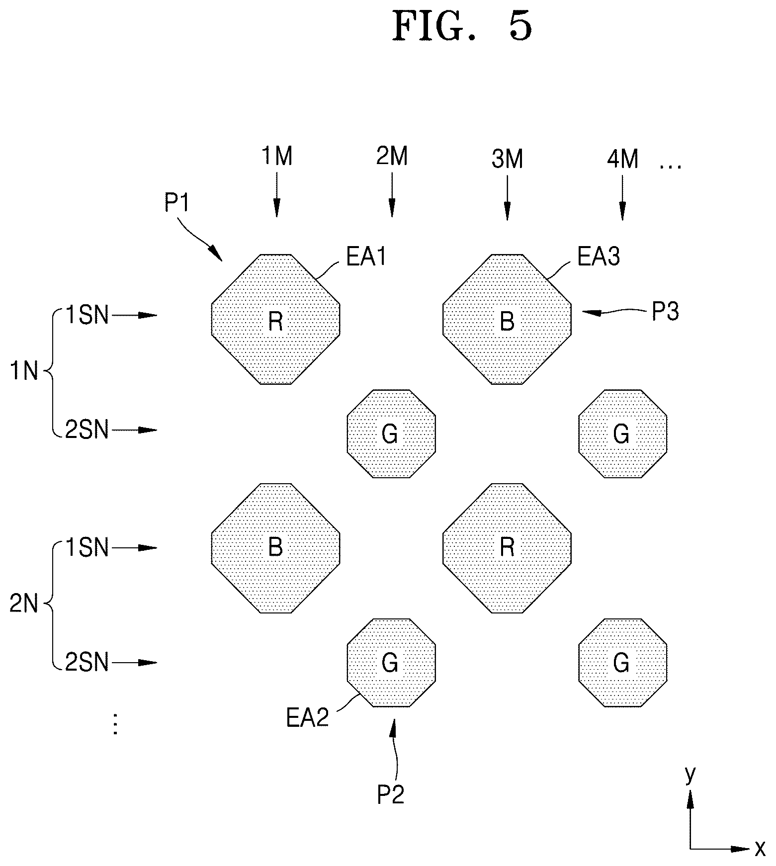 Patent US12622141 Figure 5 – Display device