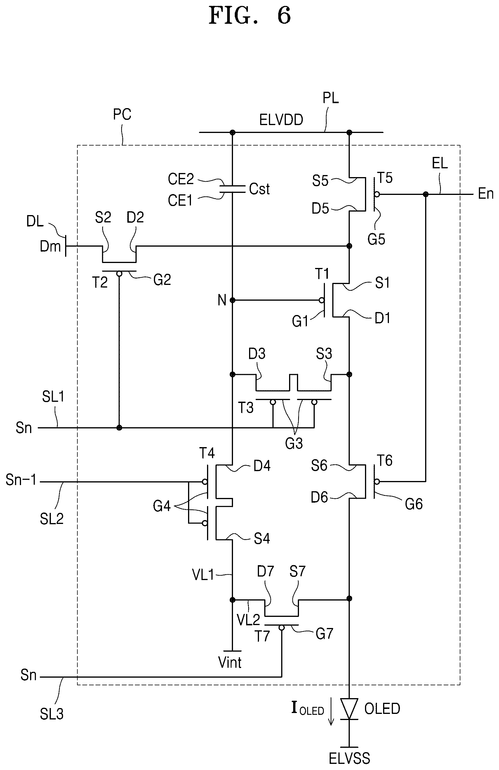 Patent US12622141 Figure 6 – Display device