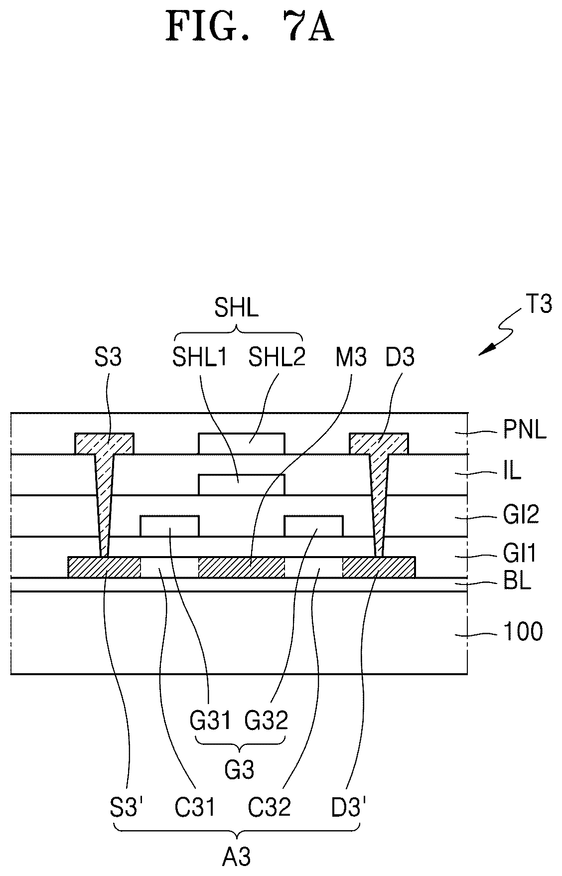 Patent US12622141 Figure 7 – Display device