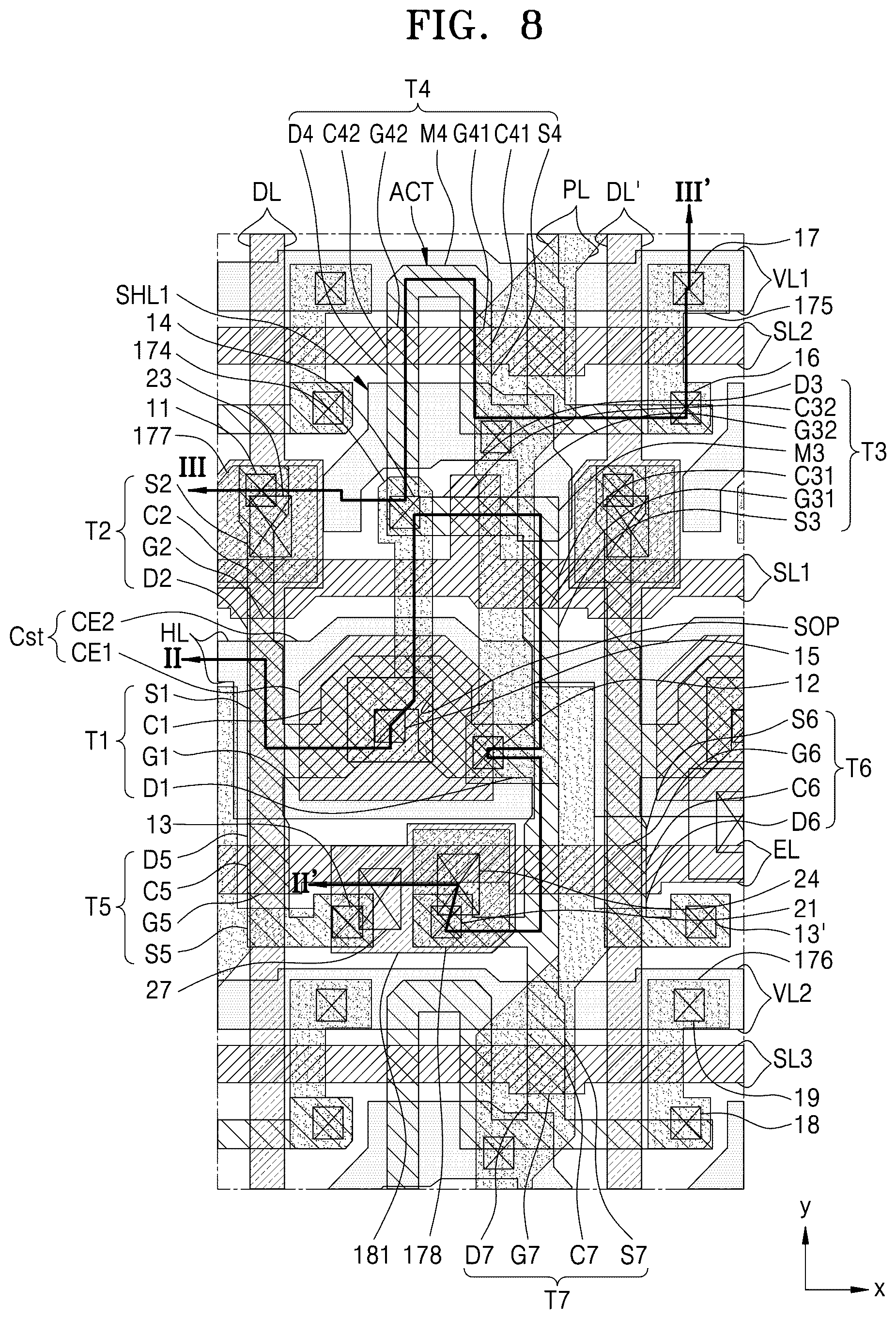 Patent US12622141 Figure 11 – Display device
