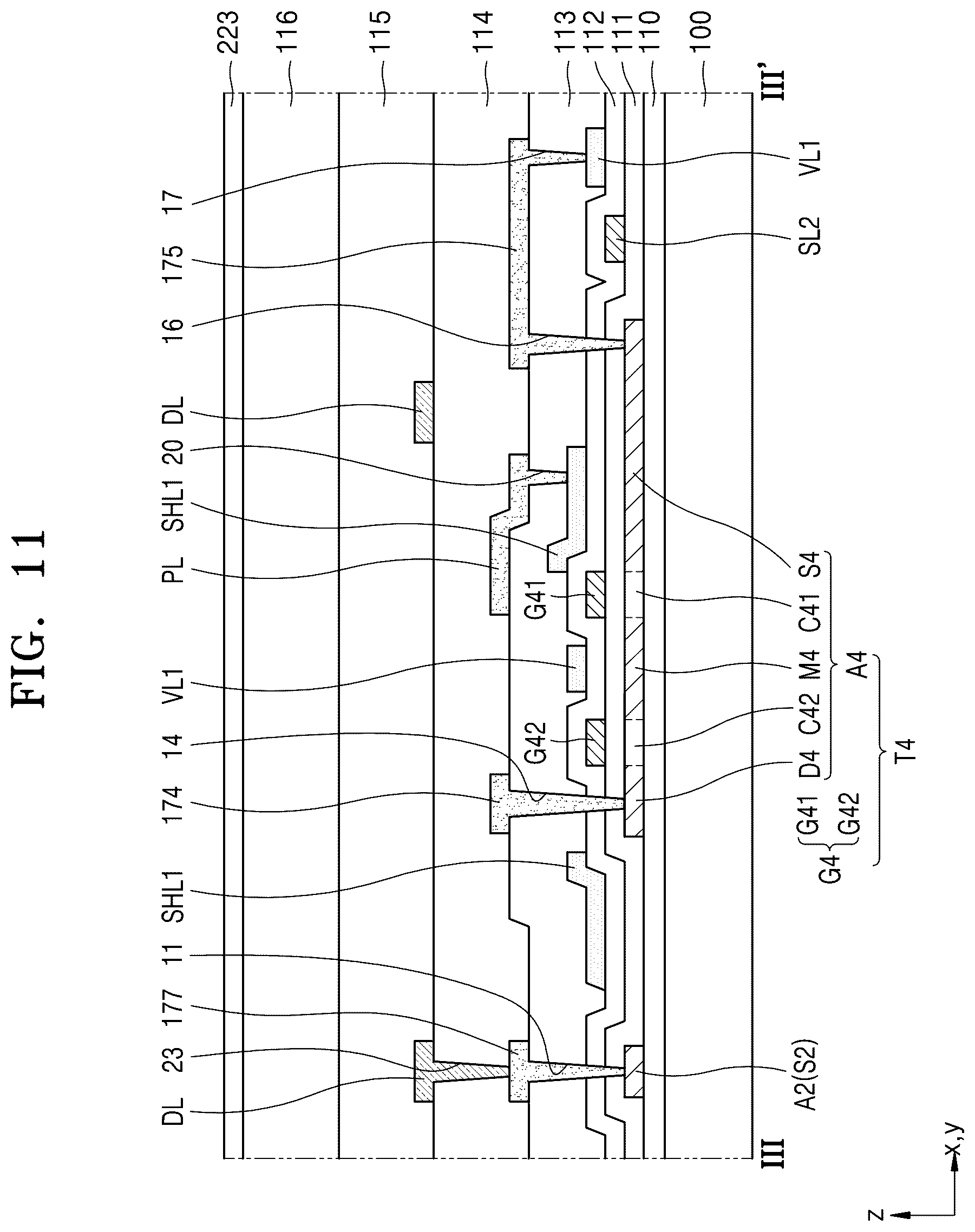 Patent US12622141 Figure 15 – Display device