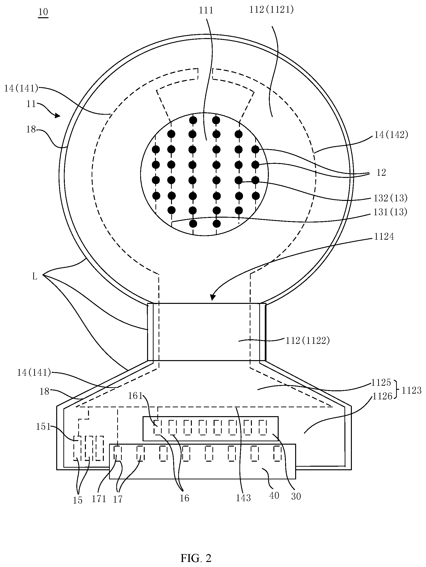 Patent US12622142 Figure 2 – Display panel and display apparatus