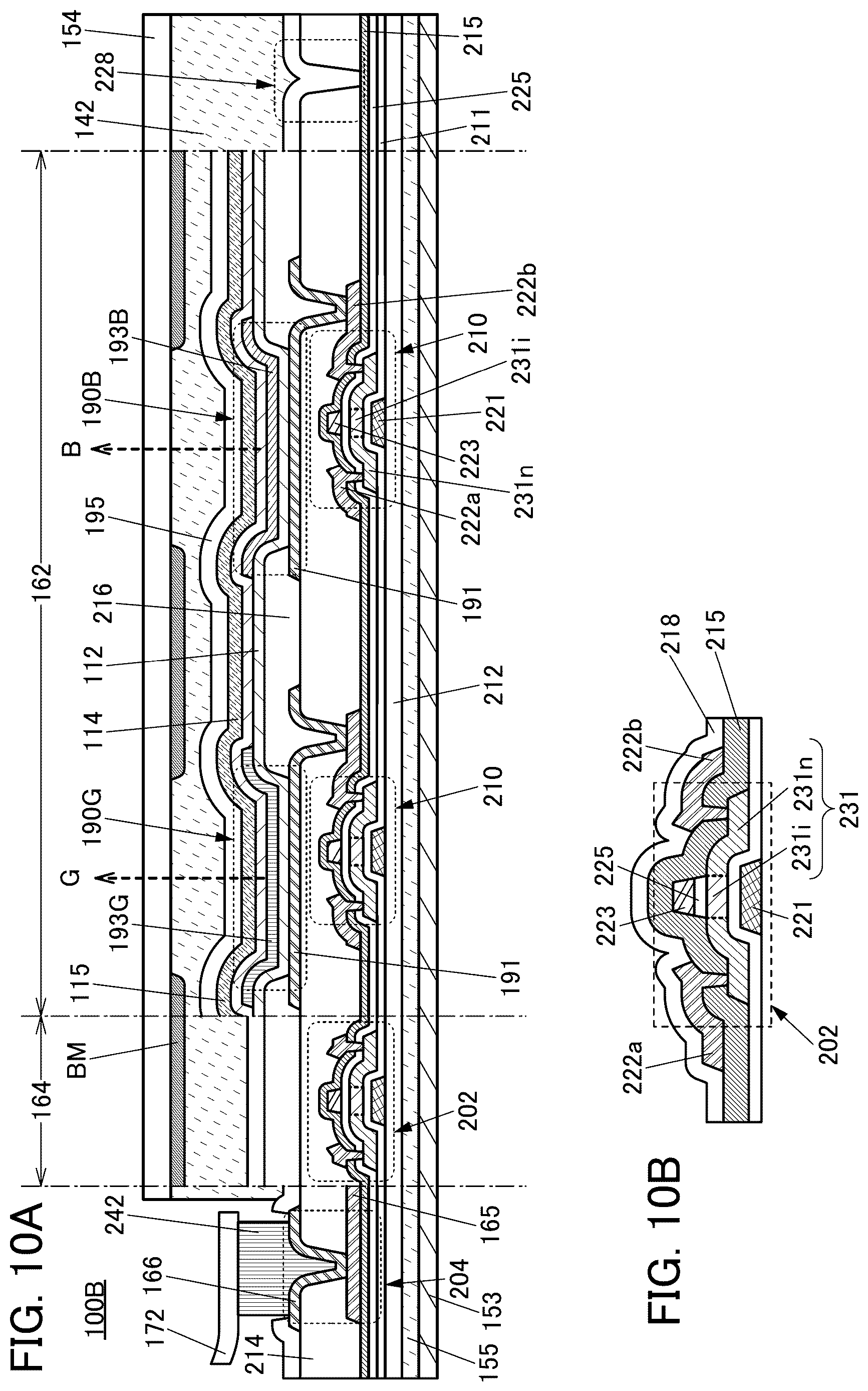Patent US12622147 Figure 10 – Display device, display module, electronic device, and television device