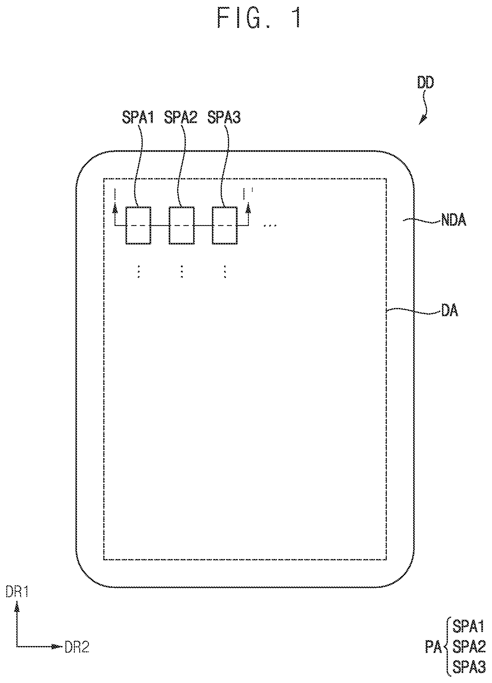 Patent US12622149 Figure 1 – Display device including thickness compensation pattern on pixel electrode and method of manufacturing the same